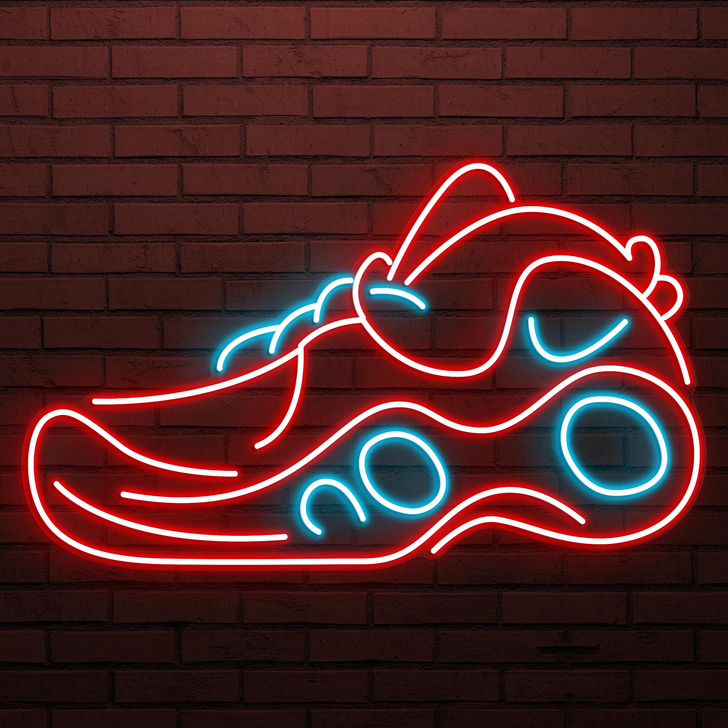 Sneakers Neon Sign, Sports Sneakers LED Light, Shoes Wall Art, Sports Shoe Neon Light, Sneakers Shop Wall Decor, Gift For Sports Lover