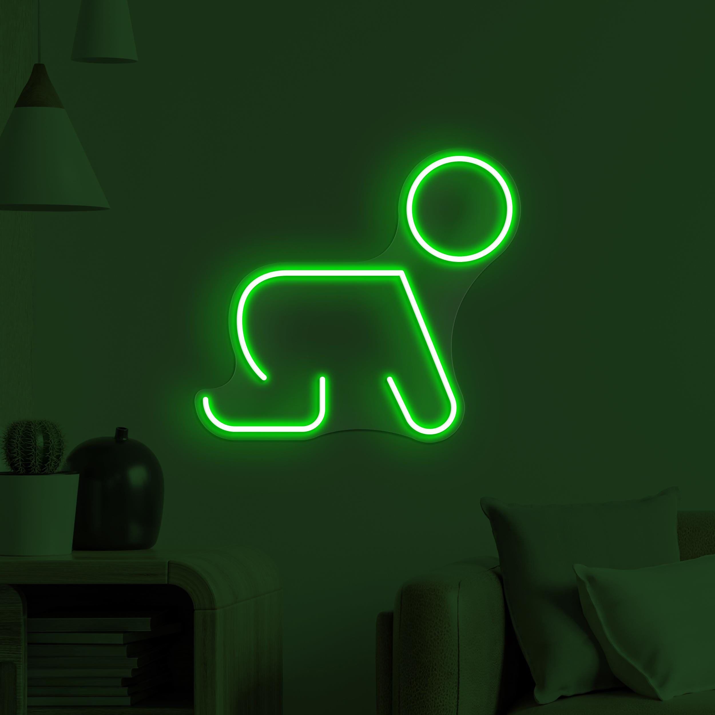 Crawling Baby Neon Sign, Crawling Baby LED Light, Nursery Room Wall Art, Baby Neon Sign, Custom Neon Sign, Home Wall Decor, Baby Room decor