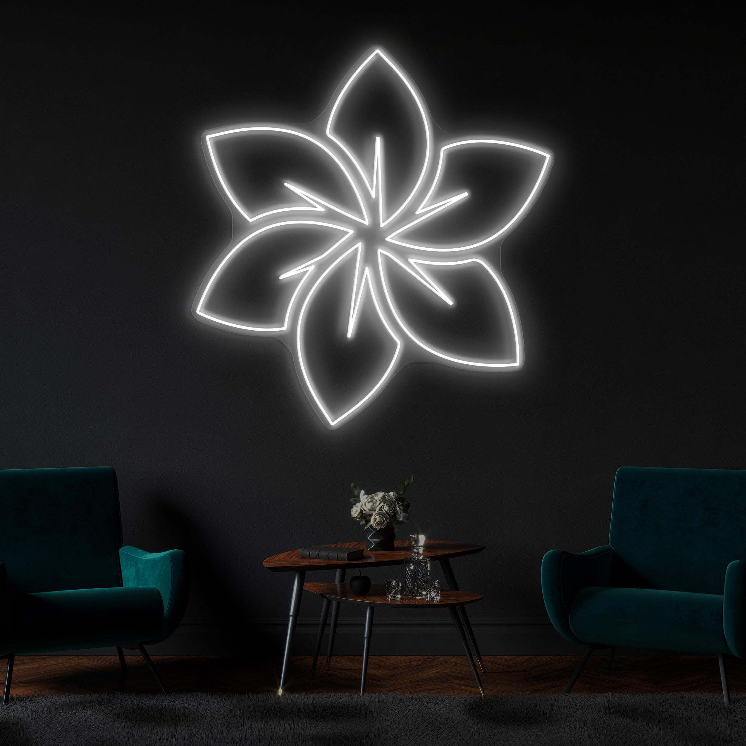 Flower Neon Sign, Flower LED Light, Floral Wall Decor, Flower Shop Wall Art, Wedding Parties Wall Art, Decor for Home, Party and Room, Gift