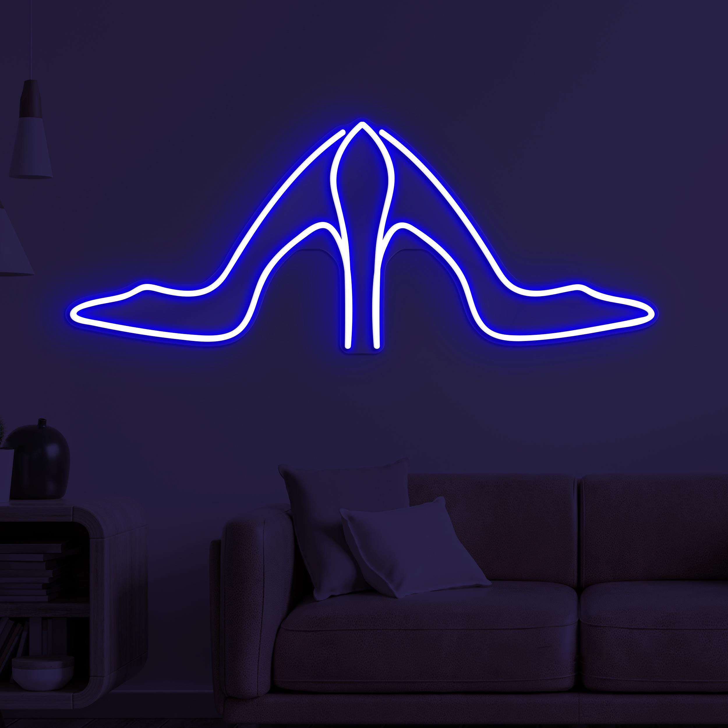 Heels Neon Sign, High Heels LED Light, Heels Shoes Wall Art, Shoes Shop Decor, Business Logo Light, Heel Decor, Party Girl Shoes, Gift idea