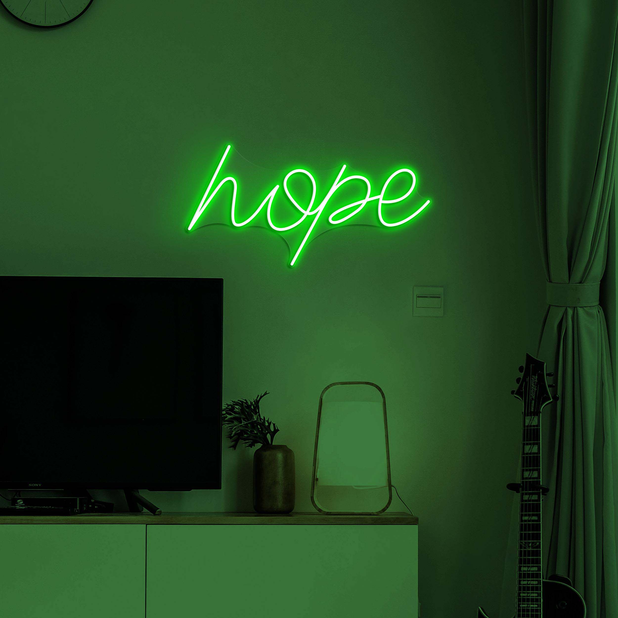Hope Neon Sign, Hope LED Light, Positive Wall Decor, Positive Quote Neon Sign, Home Wall Decor, Motivational Neon Light, Bar and Cafe Decor