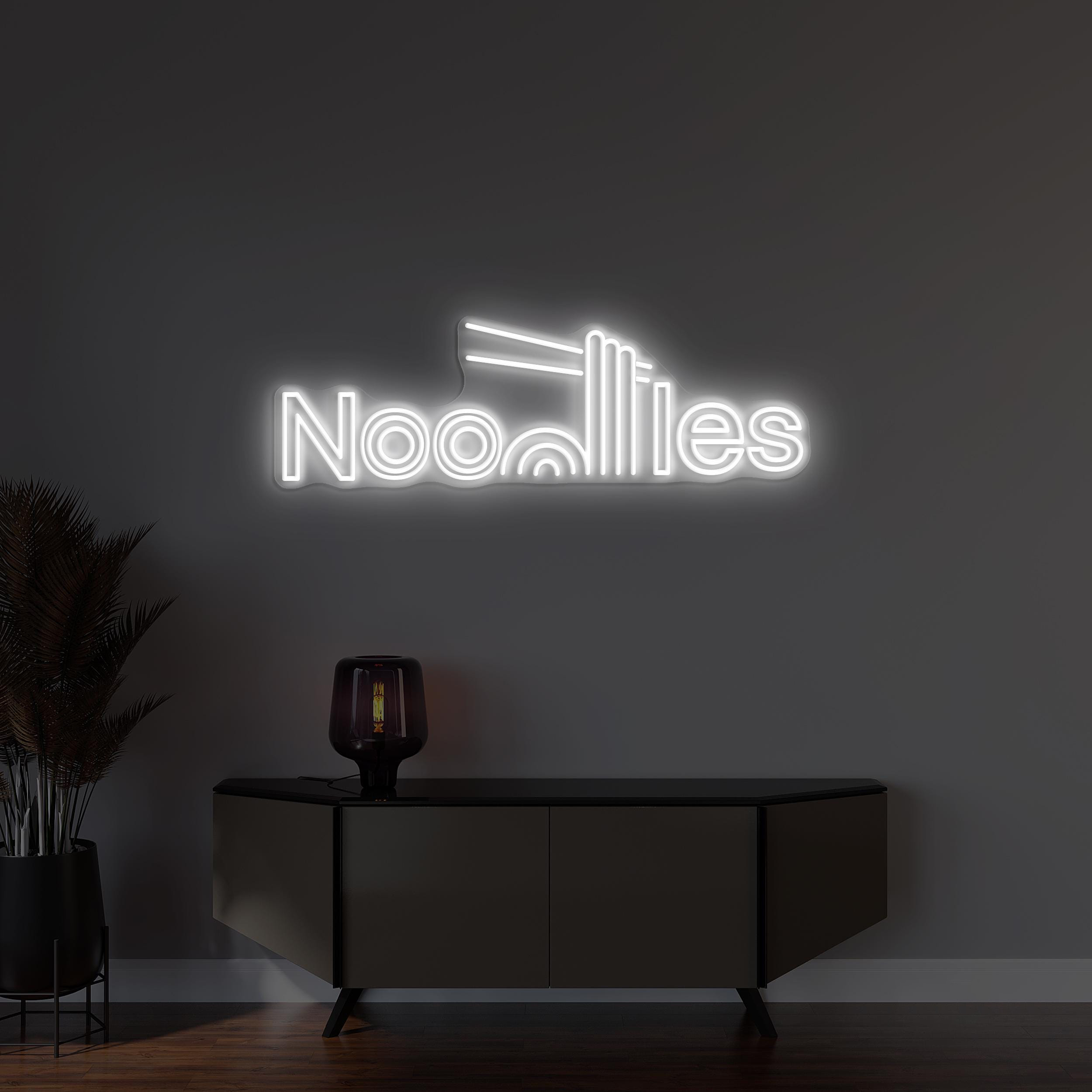 Noodles Neon Sign, Noodles LED Light, Noodles Logo Wall Decor, Kitchen Wall Art, Noodle Shop Neon Light, Asian Restaurant Sign, Noodle Lover