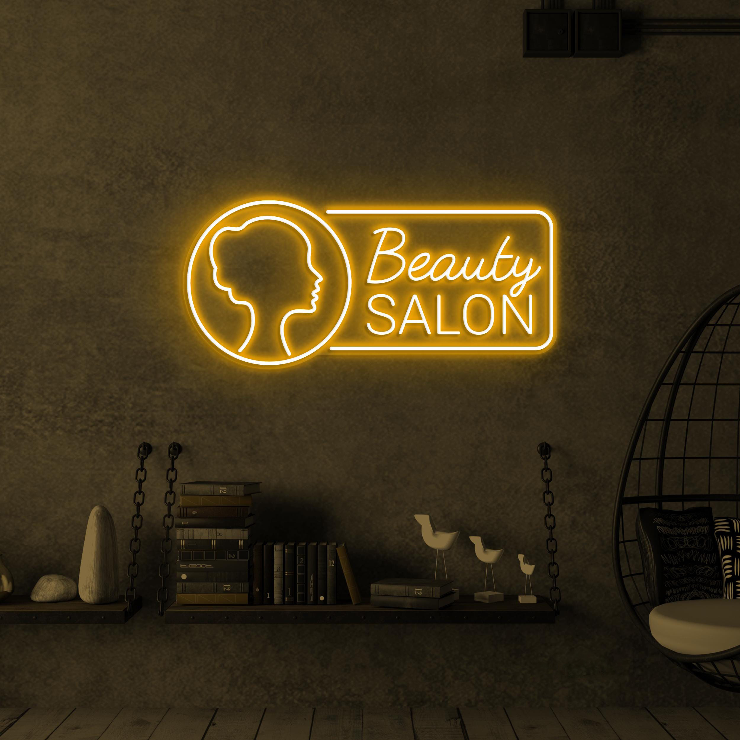 Beauty Salon Neon Sign, Beauty Salon LED Light, Beauty Parlour Wall Decor, Glam Wall Art, Custom Neon Sign, Home Salon Art, Girls Room Decor