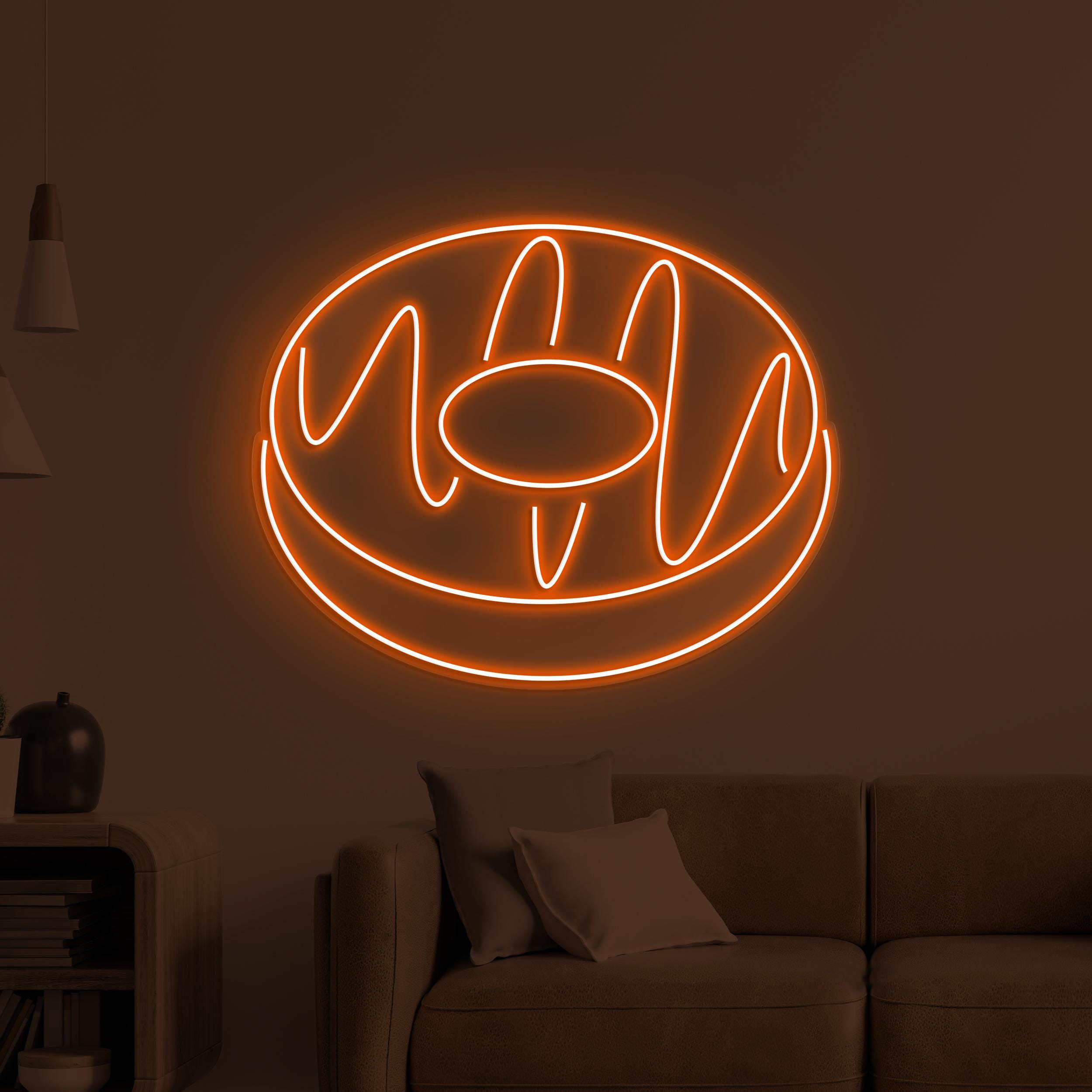 Donut Neon Sign, Donut LED Sign, Yummy Donut Wall Decor, Sugar Rush Neon Light, Sweet Treat Wall Art, Dessert Shop Art, Kitchen Wall Decor