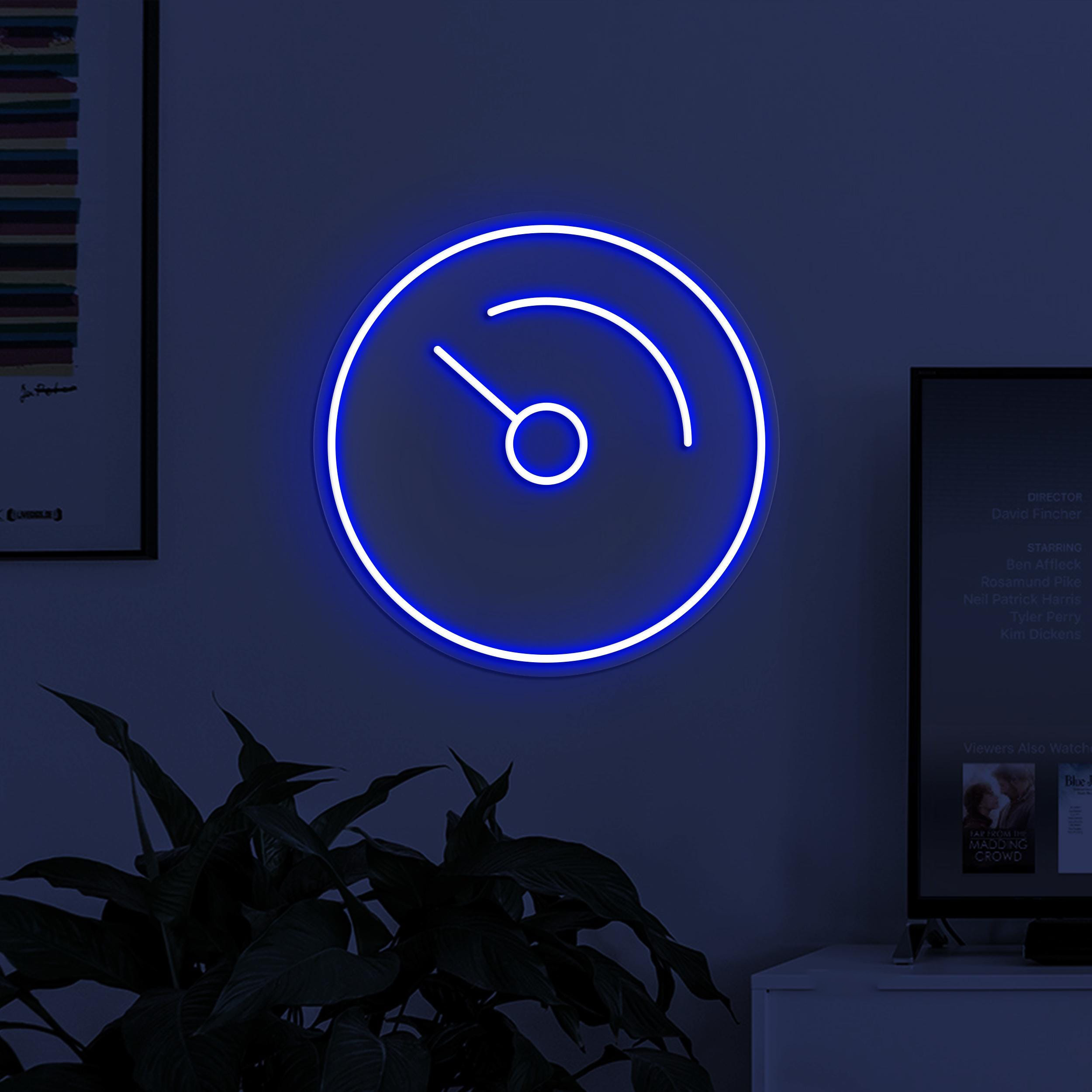 Speedometer Neon Sign, Speedometer LED Light, Gauge Wall Decor, Workshop Neon Light, Game Room Wall Art, Home Neon Light, Custom Neon Sign