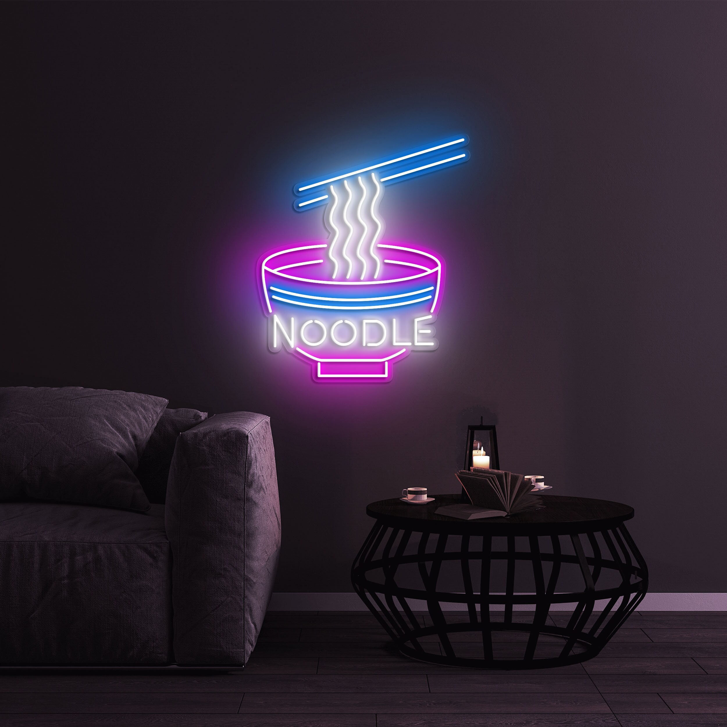 Noodle Bowl Neon Sign, Ramen Bowl Light, Japanese Ramen Neon Sign, Food Ramen Shop Welcome Sign, Asian Decor for Home Kitchen or Restaurant