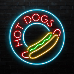 Hot Dogs Neon Sign, Hot Dogs LED Light, Hot Dogs Logo Wall Art, Fast Food Wall Decor, Food Truck Neon Light, Party Neon Decor, Kitchen Light