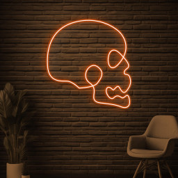 Skull Neon Sign, Skull LED Light, Skull Head Wall Decor, Spooky Neon Art, Grim Reaper Led Sign, Horror House Wall Art, Gothic Neon Sign