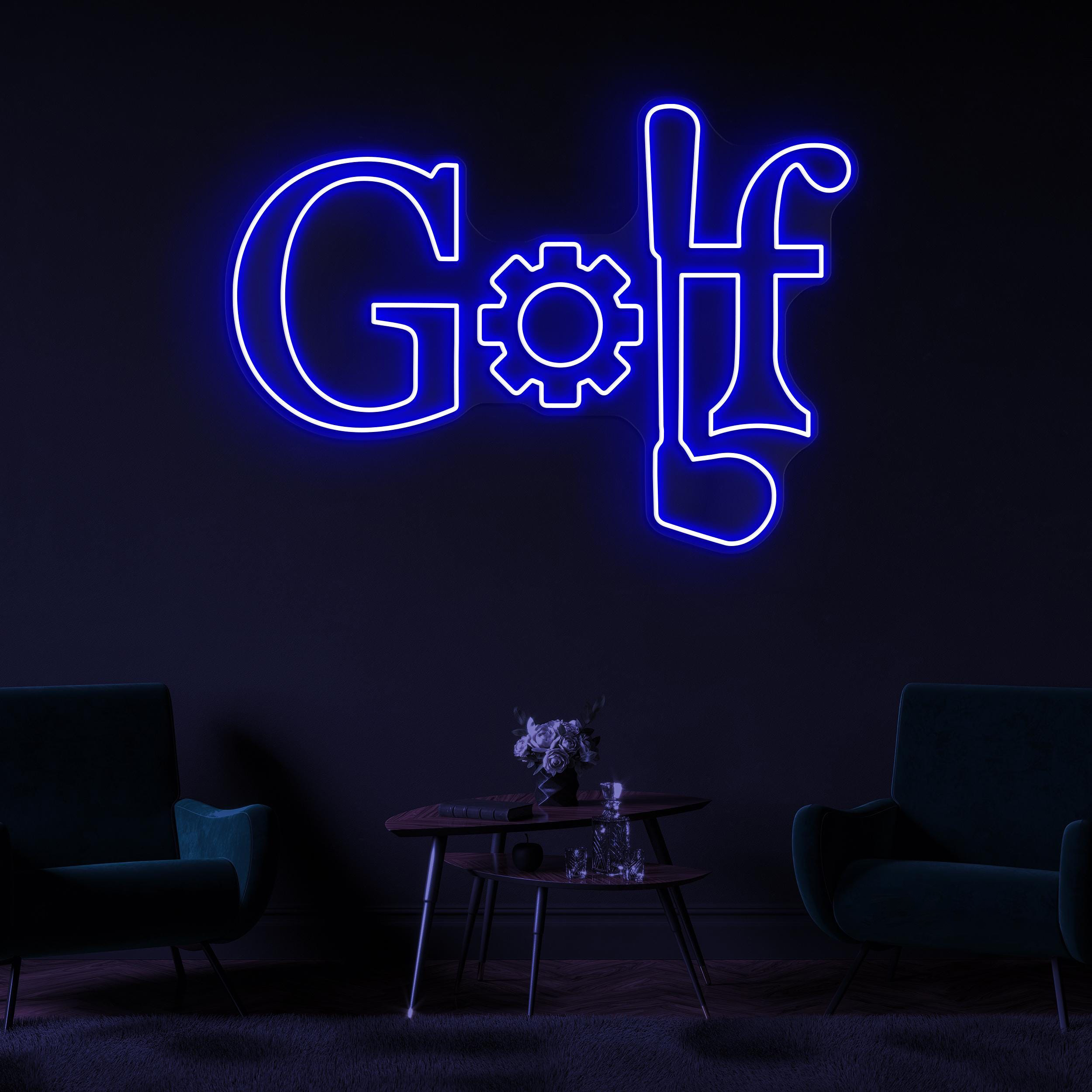 Golf Neon Sign, Golf LED Light, Golf Gear Wall Decor, Game Room Wall Art, Sports Shop Wall Decor, Golf Club Neon Light, Golf Logo Led Sign