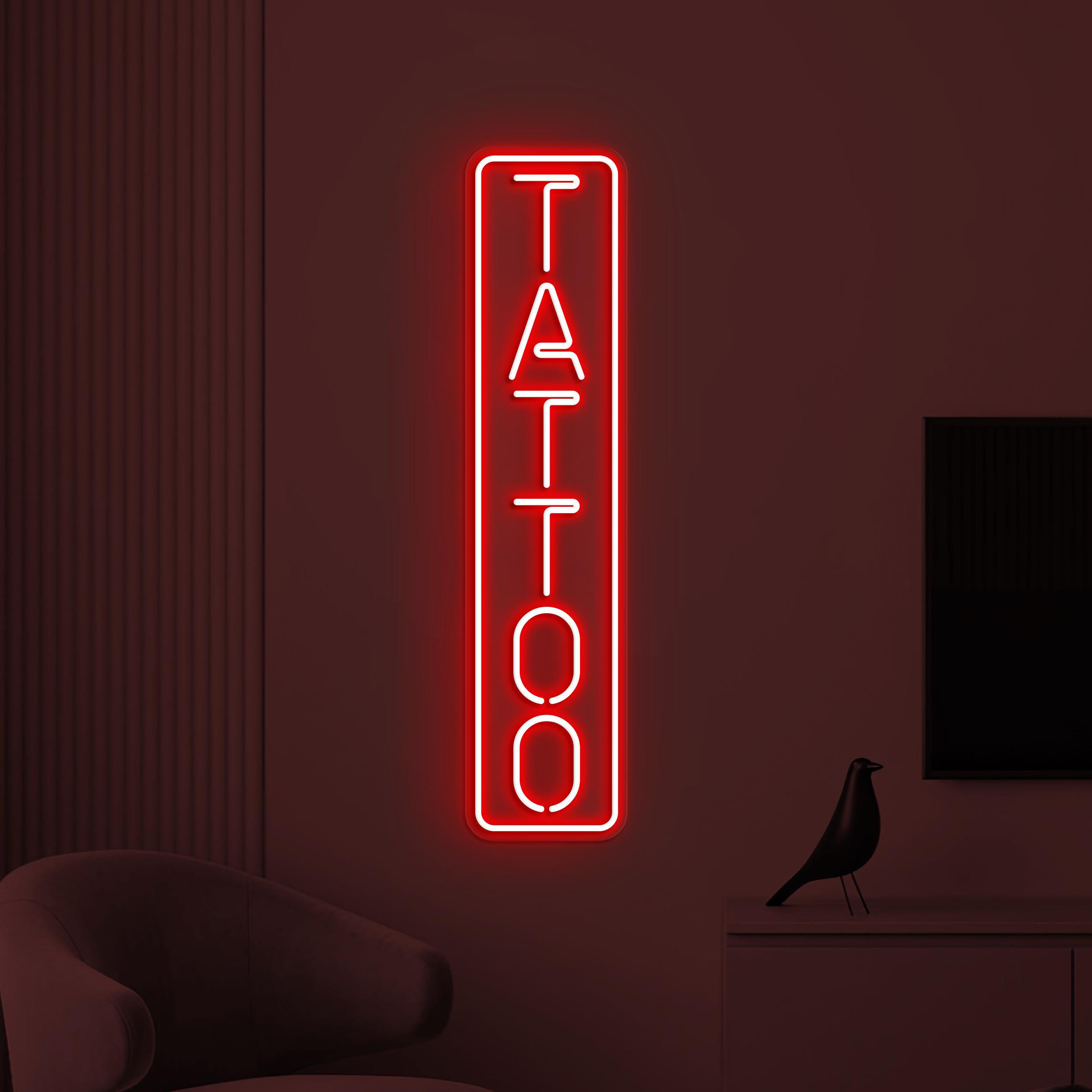 Tattoo Neon Sign, Tattoo LED Light, Tattoo Shop Wall Art, Tattoo Center Wall Decor, Tattoo Business Logo Sign, Tattoo Artist Room Decor