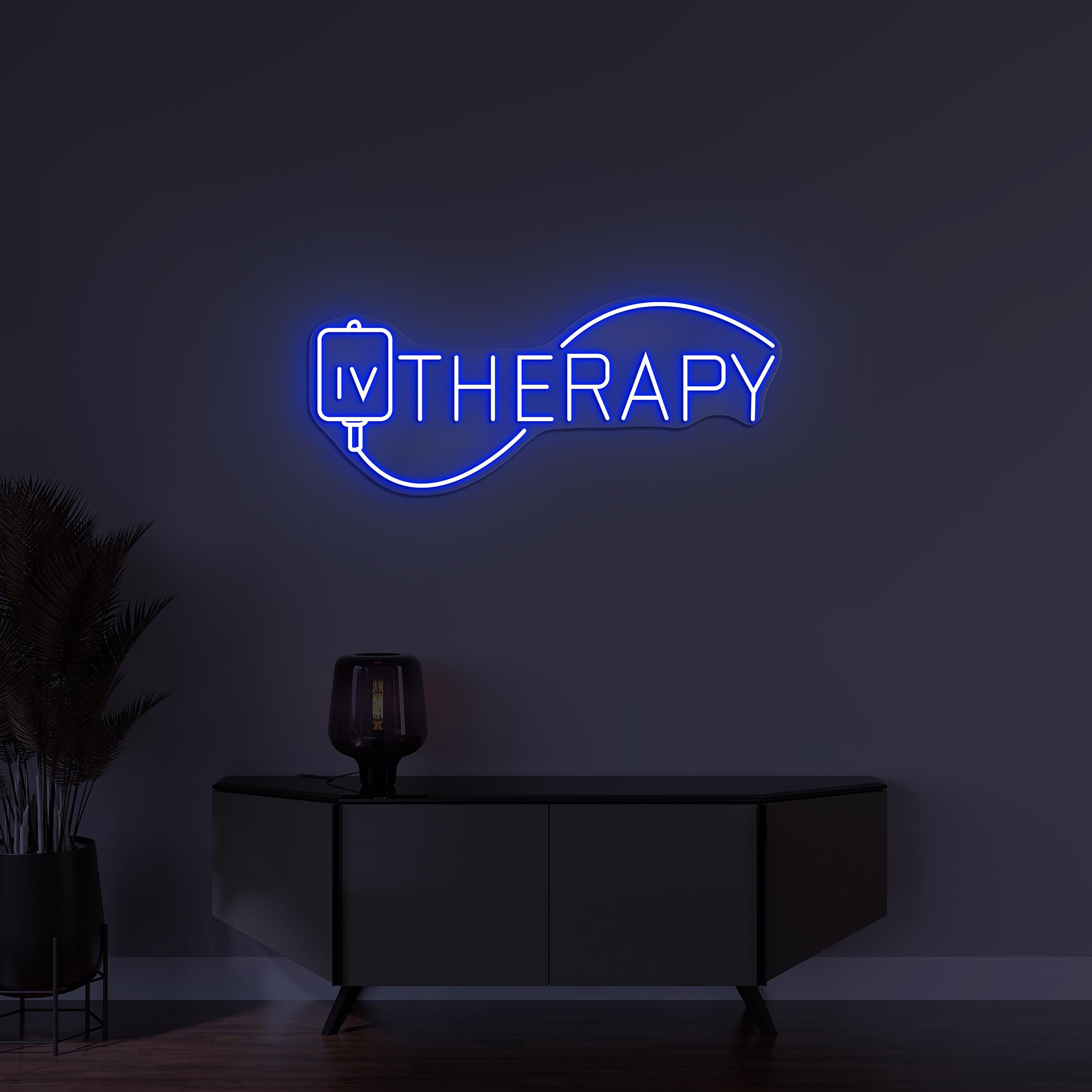 IV Therapy Neon Sign, Iv Therapy led Light, Therapy Wall Decor, IV Nutrient Therapy Room Wall Sign, Beauty Salon Decor, IV Drip Bar Art