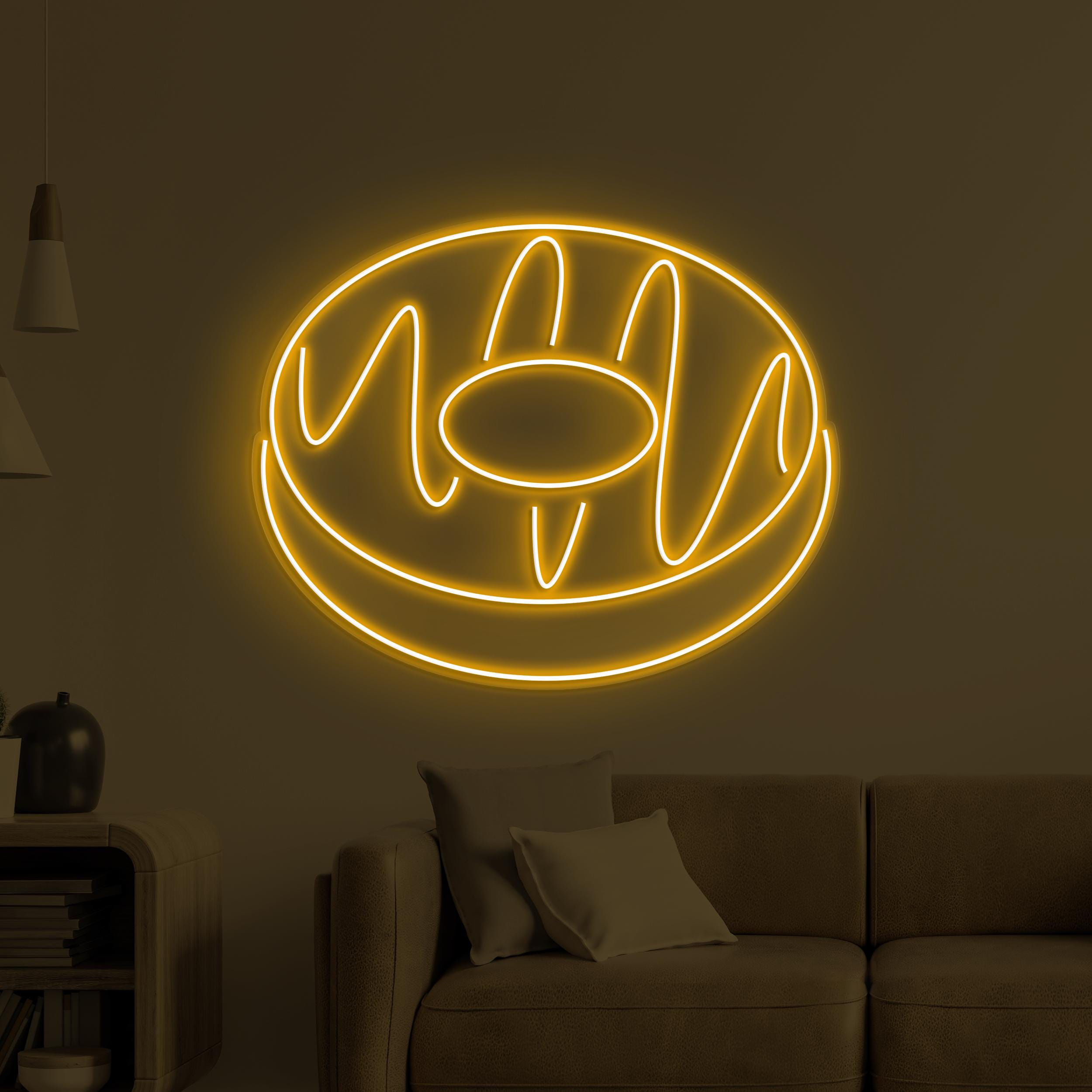 Donut Neon Sign, Donut LED Sign, Yummy Donut Wall Decor, Sugar Rush Neon Light, Sweet Treat Wall Art, Dessert Shop Art, Kitchen Wall Decor