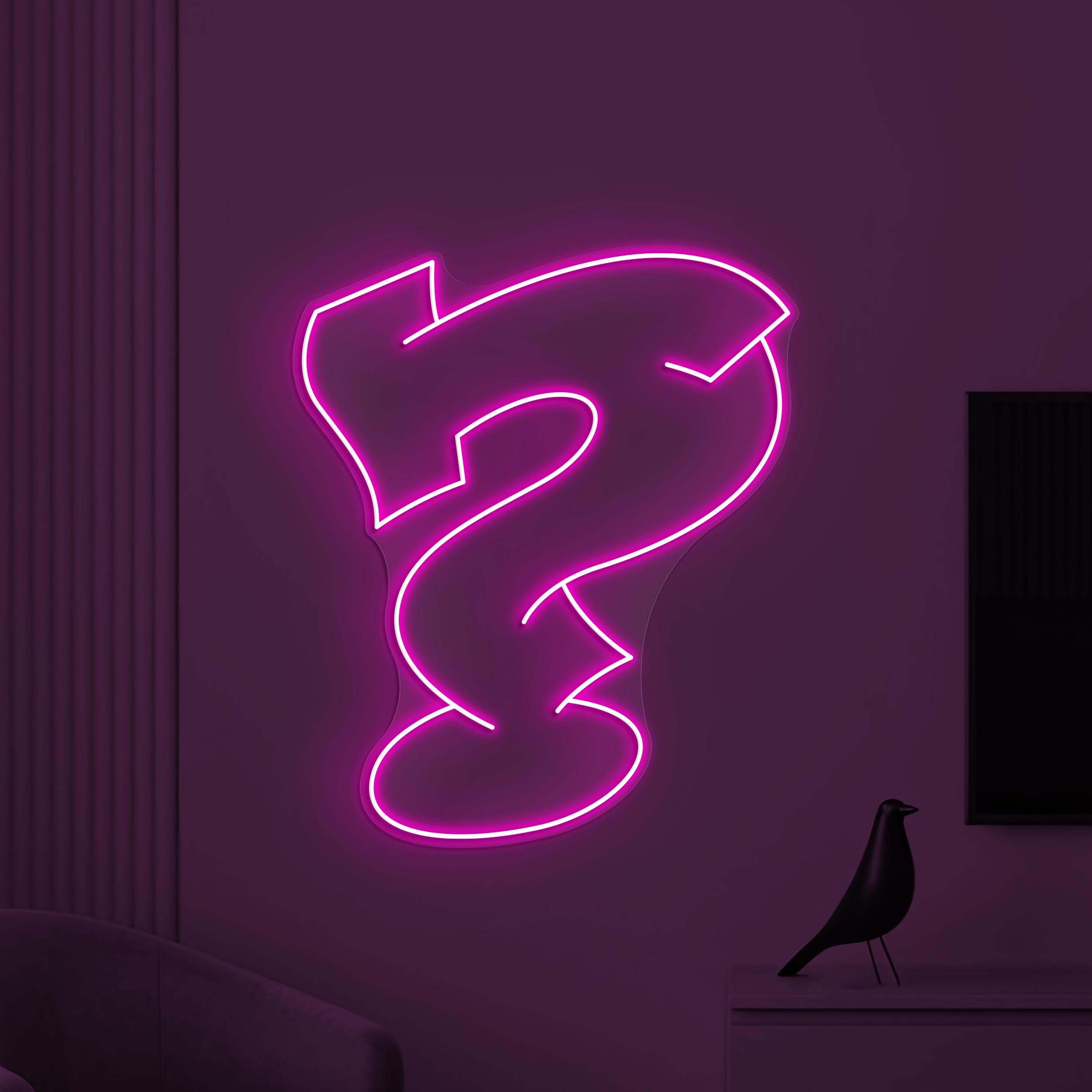 Question Mark Neon Sign, LED Question Mark Light, Arrow Wall Decor, Direction Wall Art, Mall Neon Light, College & University Decor, Gift