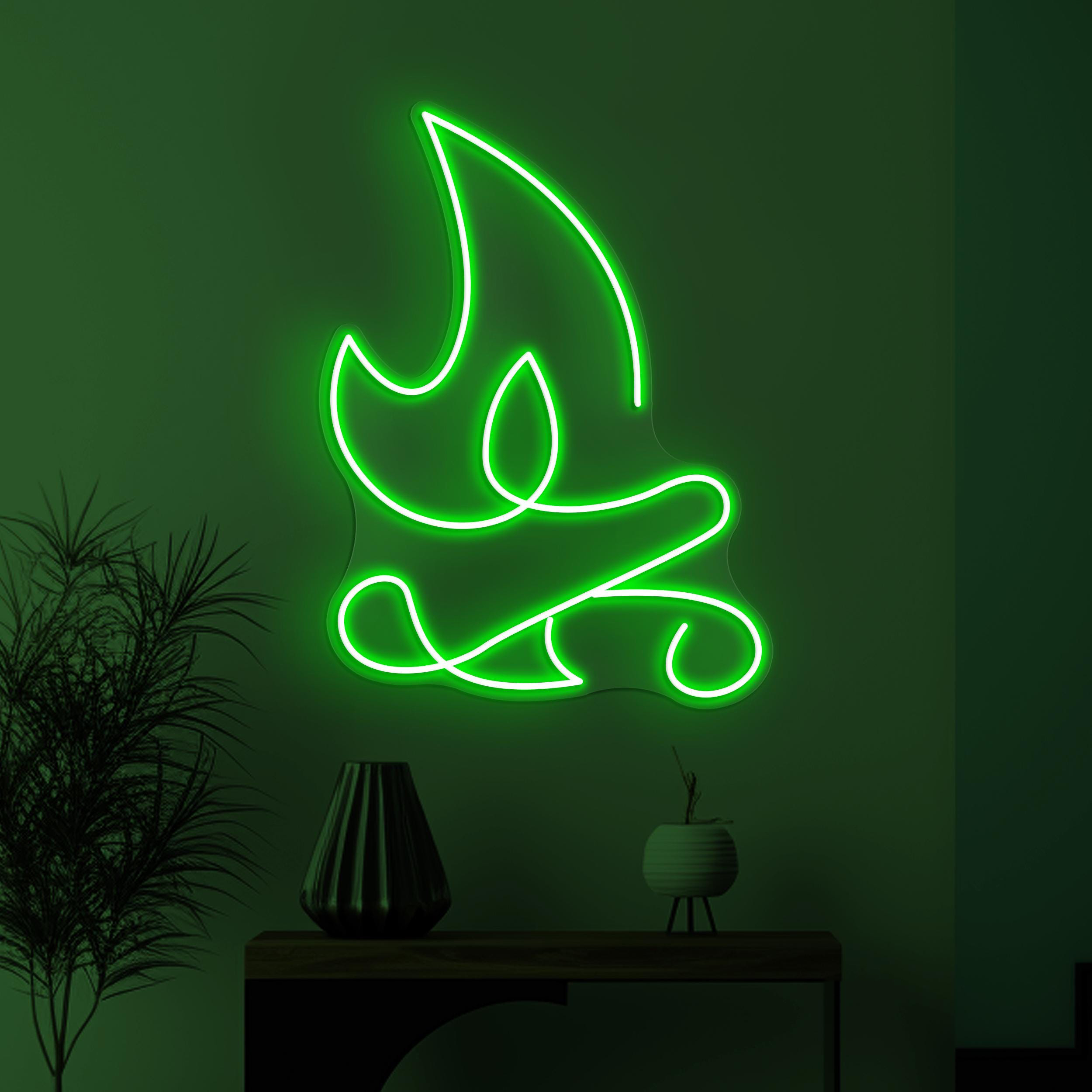 Fire Neon Sign, Fire LED Light, Flaming Fire Wall Decor, Flame Wall Art, Cafe, Bar pub Neon Light, Grill Restaurant Wall Decor, Party Sign