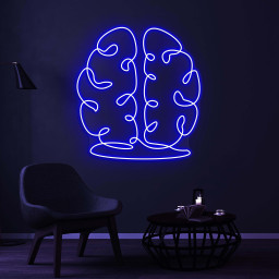 Brain Neon Sign, Brain LED Light, Hospital Wall Decor, Home Wall Art, Personalized Brain Sign, Doctor Clinic Neon Light, Thinker Neon Sign
