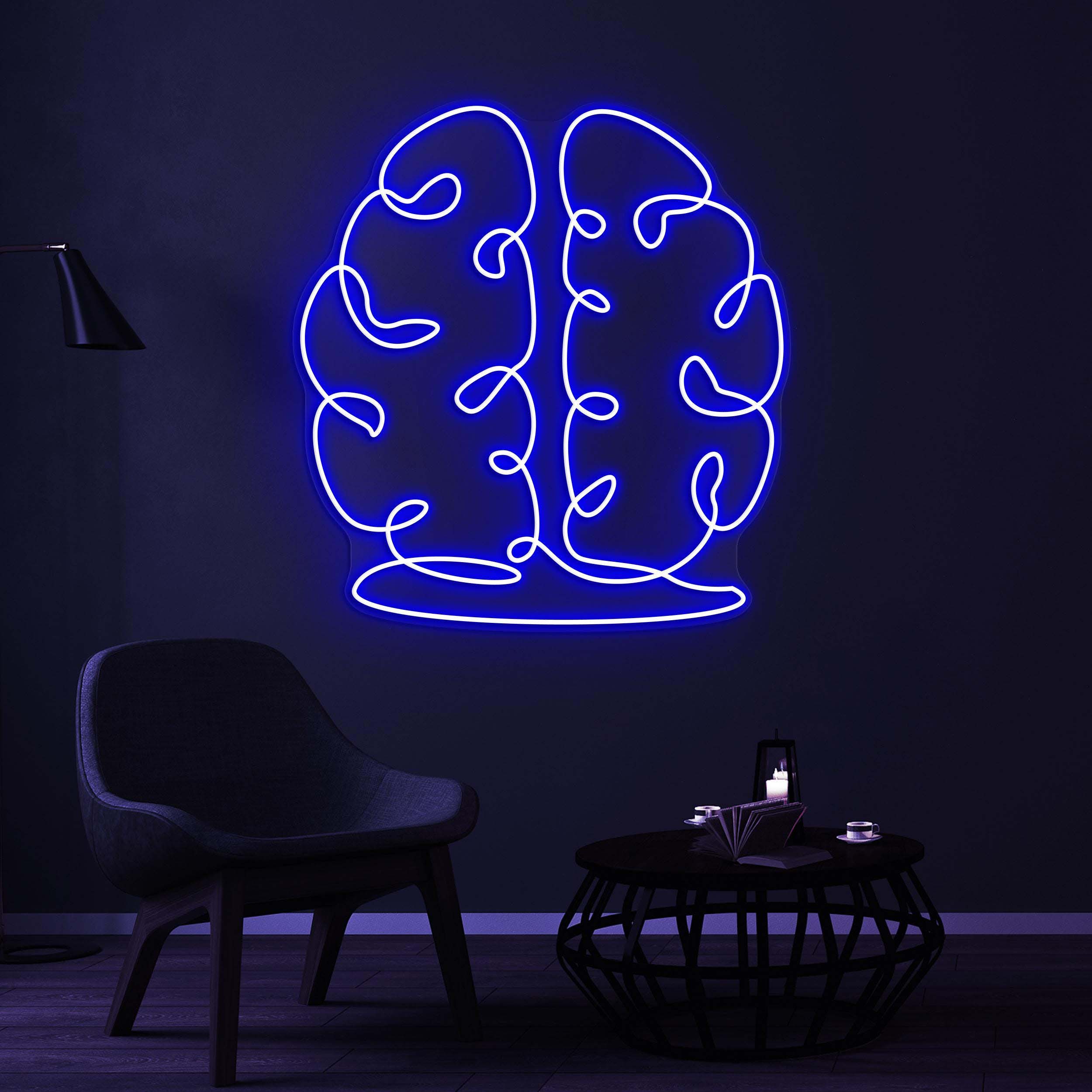 Brain Neon Sign, Brain LED Light, Hospital Wall Decor, Home Wall Art, Personalized Brain Sign, Doctor Clinic Neon Light, Thinker Neon Sign