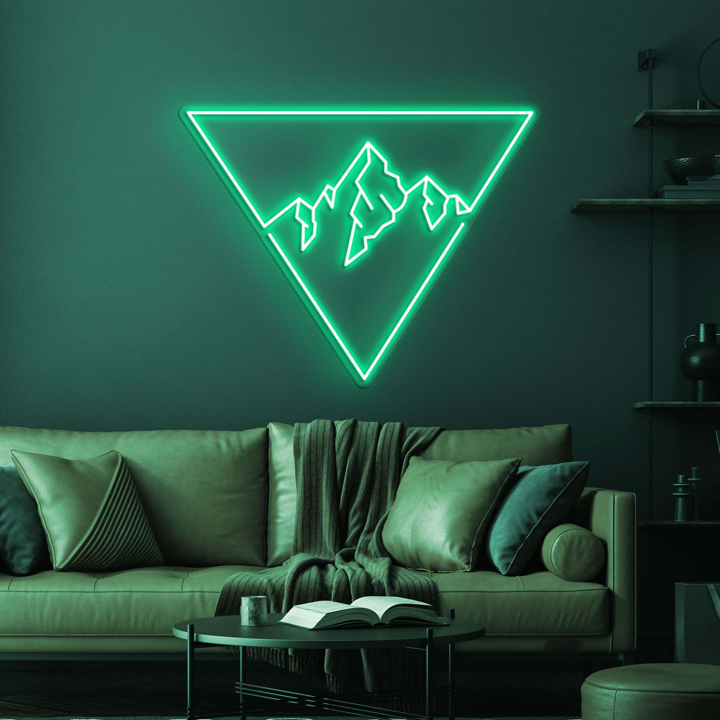 Mountain Neon Sign, Mountain LED Light, Home Wall Decor, Mountain Scenery Wall Art, Custom Neon Sign, Hotels Neon Decor, Gallery Led Light