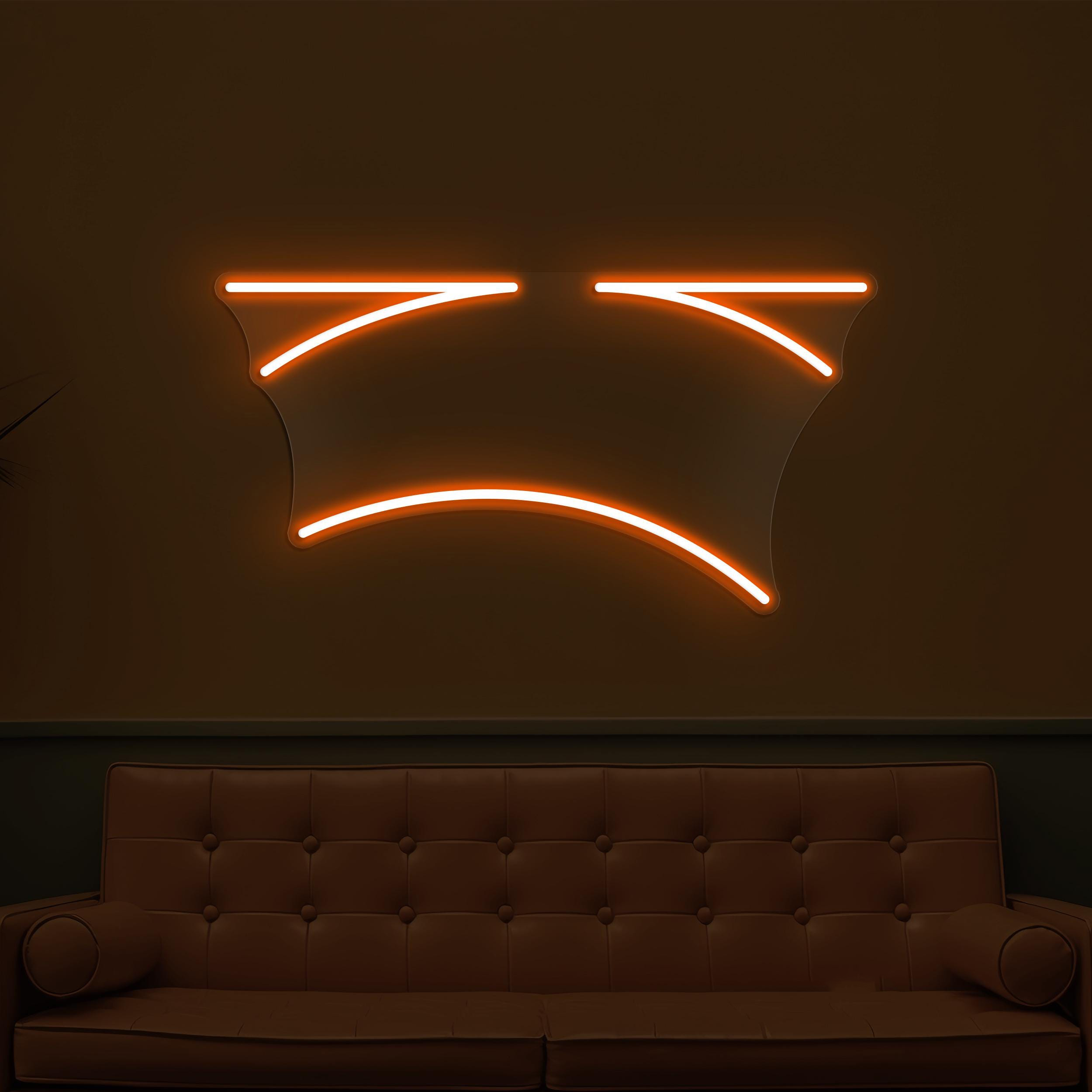 Sad Face Neon Sign, Sad Face LED Light, Sad Emoji Wall Art, Sad Mood Wall Decor, Home Neon Light, Kids Room Decor, Customized Neon Sign