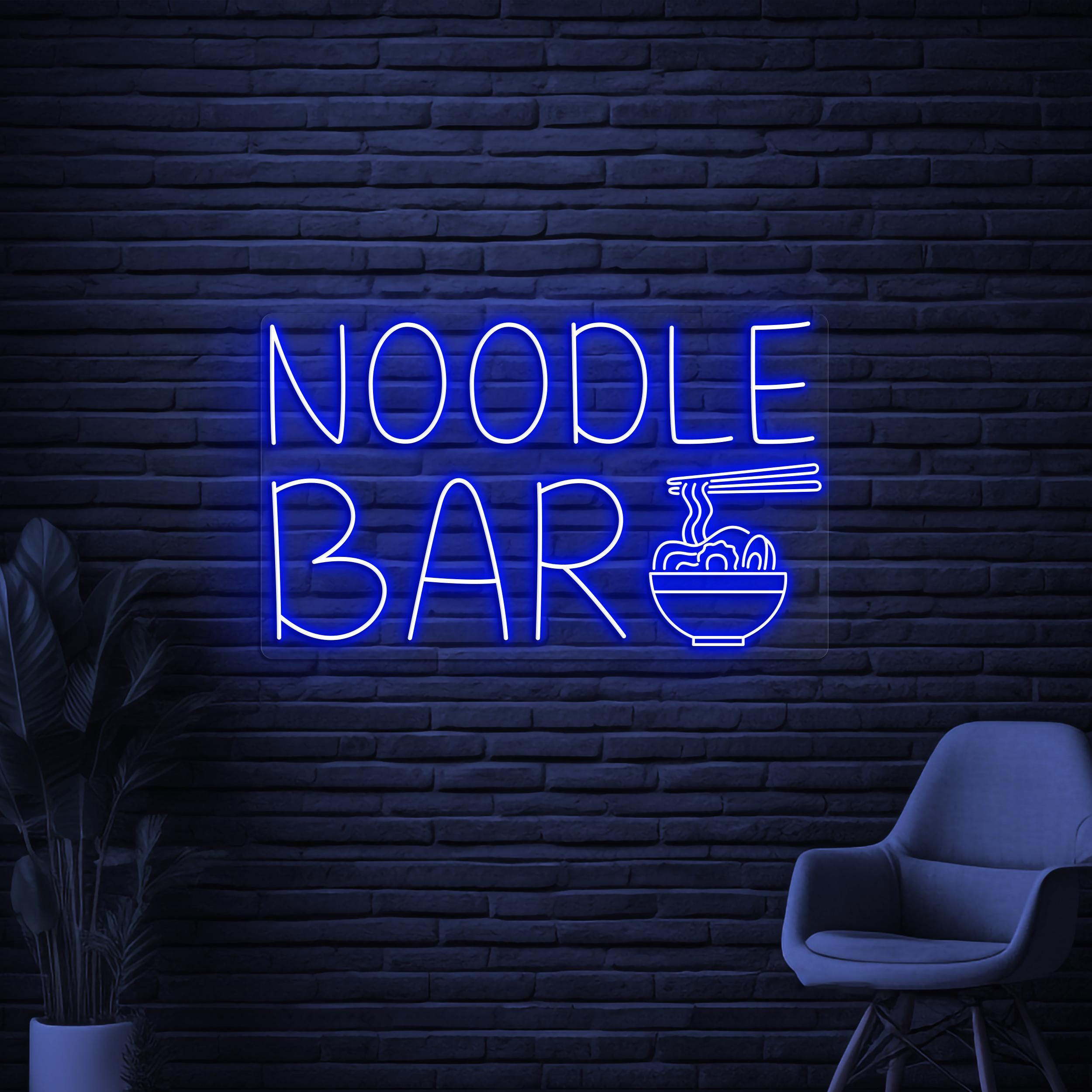 Noodle Bar Neon Sign, Noodle Bar LED Light, Kitchen Wall Decor, Ramen Neon Sign, Pasta Wall Light, Pasta Neon Sign, Asian Restaurant Sign