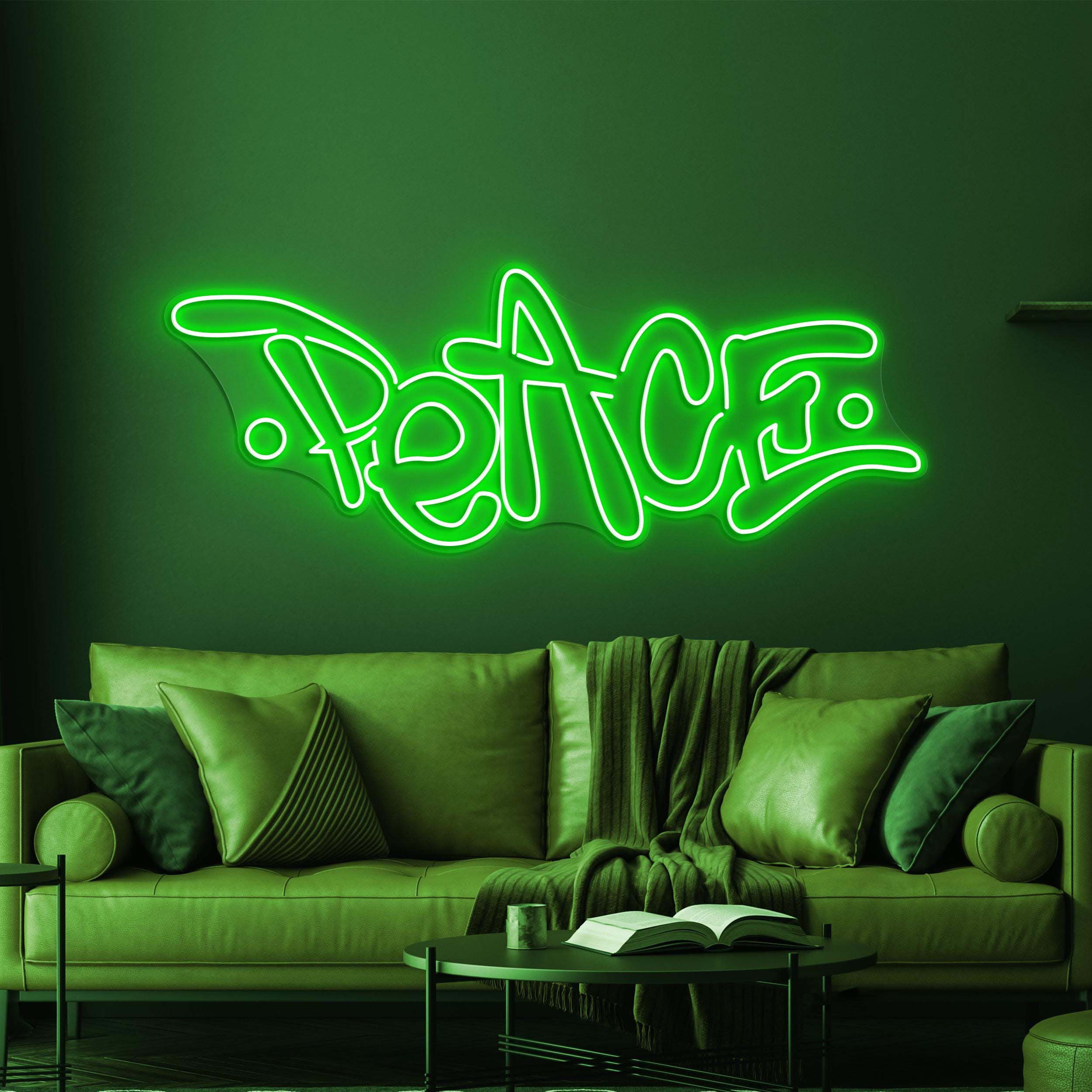 Peace Neon Sign, Peace LED Light, Positive Wall Decor, Custom Neon Sign, Home Wall Decor, Peace Neon Bar Sign, Game Room Decor, Love Sign