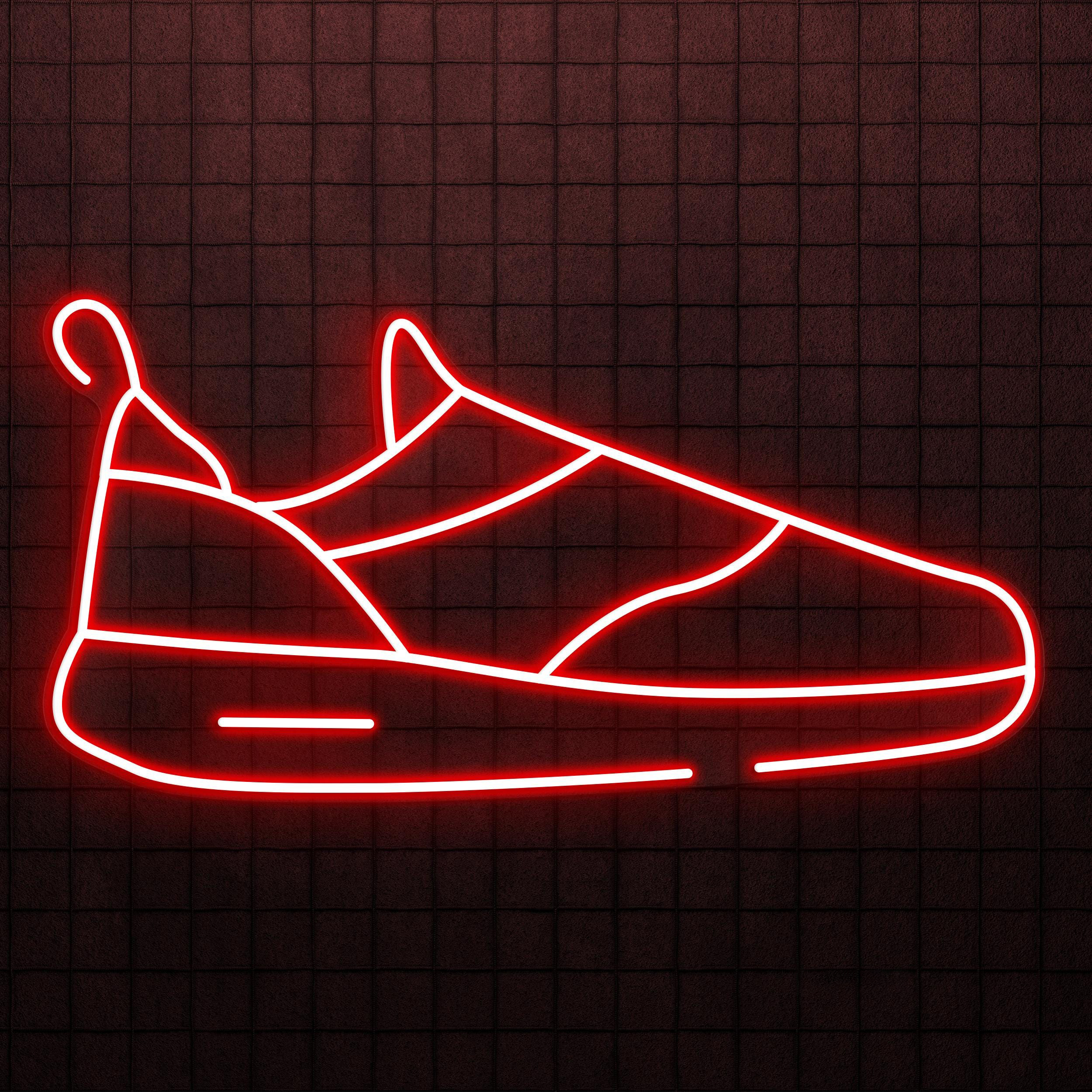 Sneaker Neon Sign, Sneaker LED Light, Gym Wall Decor, Home, Café, Restaurants and Bar Decor, Gym Boot Wall Art, Boot Shop Neon Light,