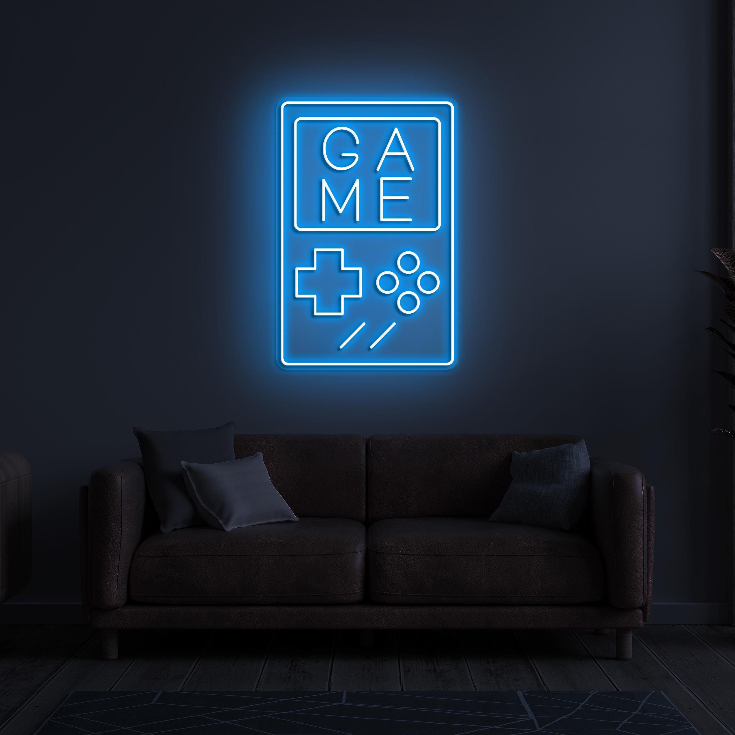 Game Controller Neon Sign, Game Controller LED Light, Game Console Wall Art, Decor for Boy Room, Gaming Room, Home, Custom Gamepad Neon Sign