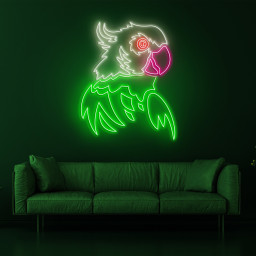 Parrot Neon Sign, Parrot LED Wall Light, Macaw Bird Neon Art, Parrot Decor, Neon Light for Bird Lovers, Gifts for Parrot Lovers, Home Decor