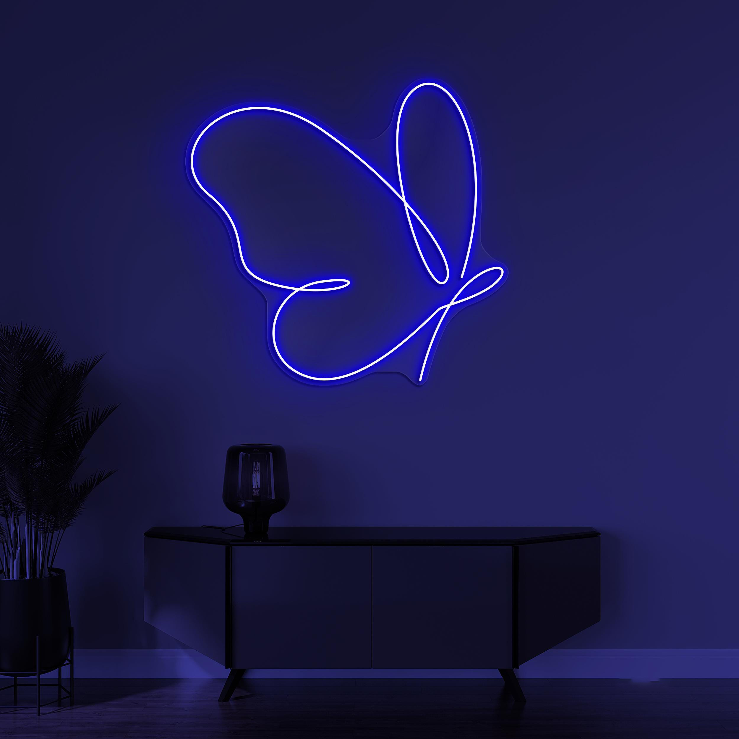 Butterfly Neon Sign, Butterfly LED Light, Flying Butterfly Wall Decor, Girl Room Wall Art, Cute Butterfly Neon Light, Kids Room Wall Decor