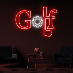 Golf Neon Sign, Golf LED Light, Golf Gear Wall Decor, Game Room Wall Art, Sports Shop Wall Decor, Golf Club Neon Light, Golf Logo Led Sign