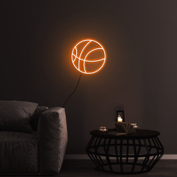 Basketball Neon Sign, Basketball Lights Sign, USB Powered Light, Sports Neon Sign for Bedroom, Wall Art, Shop Decor, Birthday Gift for Kids
