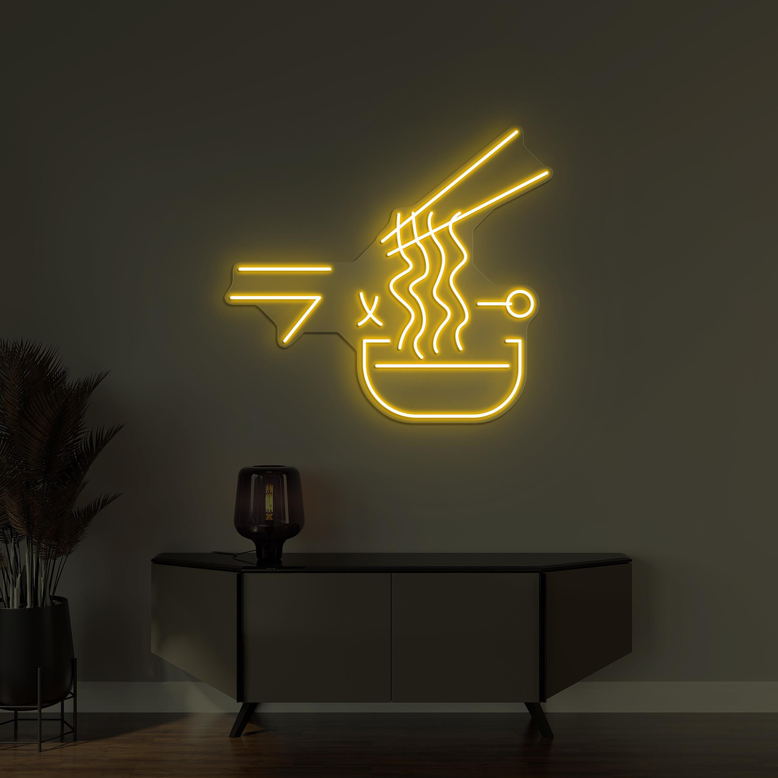 Ramen Neon Sign, Ramen LED Light, Japanese Noodles Wall Art, Kitchen Wall Decor, Noodle Bowl Neon Light, Ramen Bowl Sign, Asian Food Art