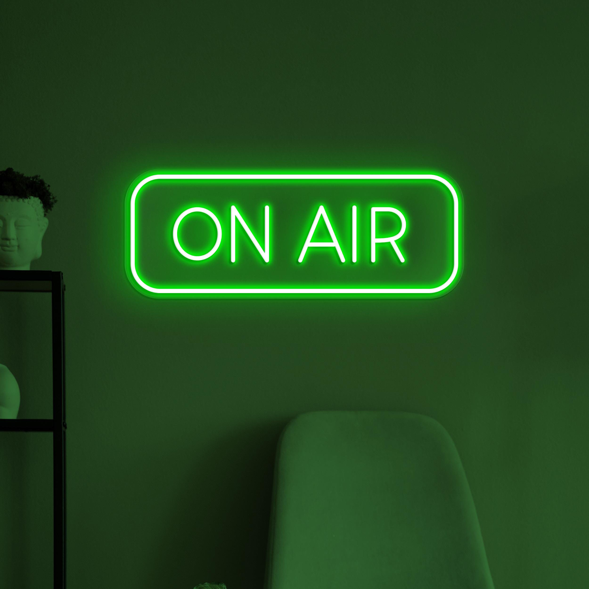 On Air Neon Sign, On Air LED Light, On Air Wall Decor, Live Show Neon Light, On Air News Channel Decor, On Air Podcast Decor, On Air Logo