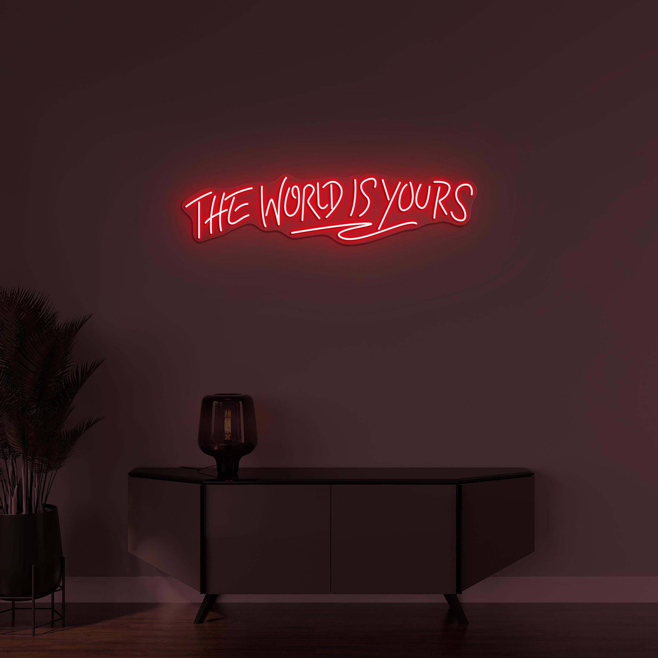 The World Is Yours Neon Sign, The World Is Yours LED Light, World Wall Decor, Custom Neon Sign, Dream Big Wall Art, Personalized Gifts