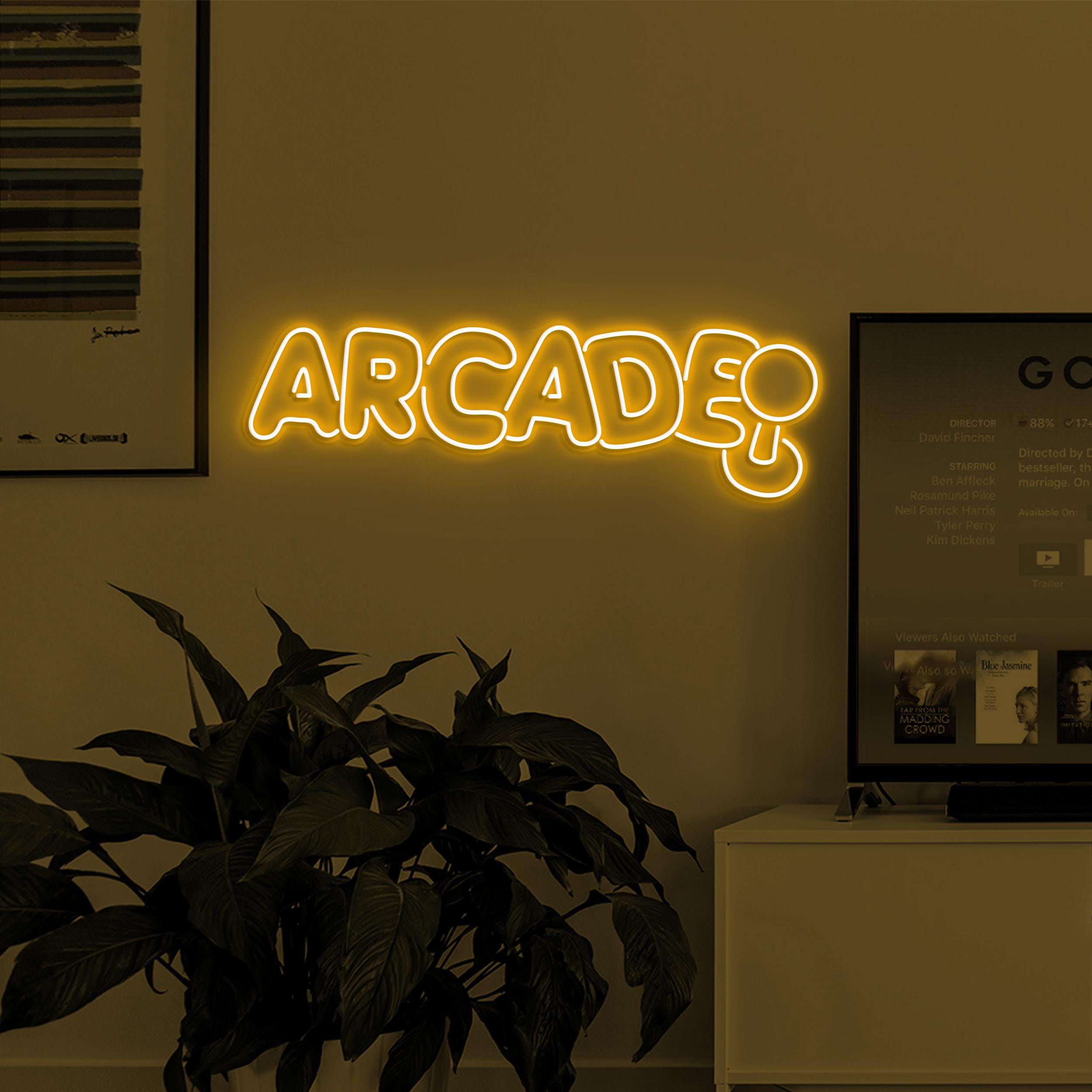 Arcade Neon Sign, Arcade LED Light, Custom Arcade Sign, Game Room LED Decor, Retro Game Zone Decor, Teen Boy Gift, Gift for Game Lover, Gift