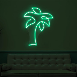 Palm Tree Neon Sign, Palm Tree LED Light, Beach Wall Decor, Summer Beach Wall Art, Island Neon Light, Beach Home Neon Sign, Bar & Cafe Decor