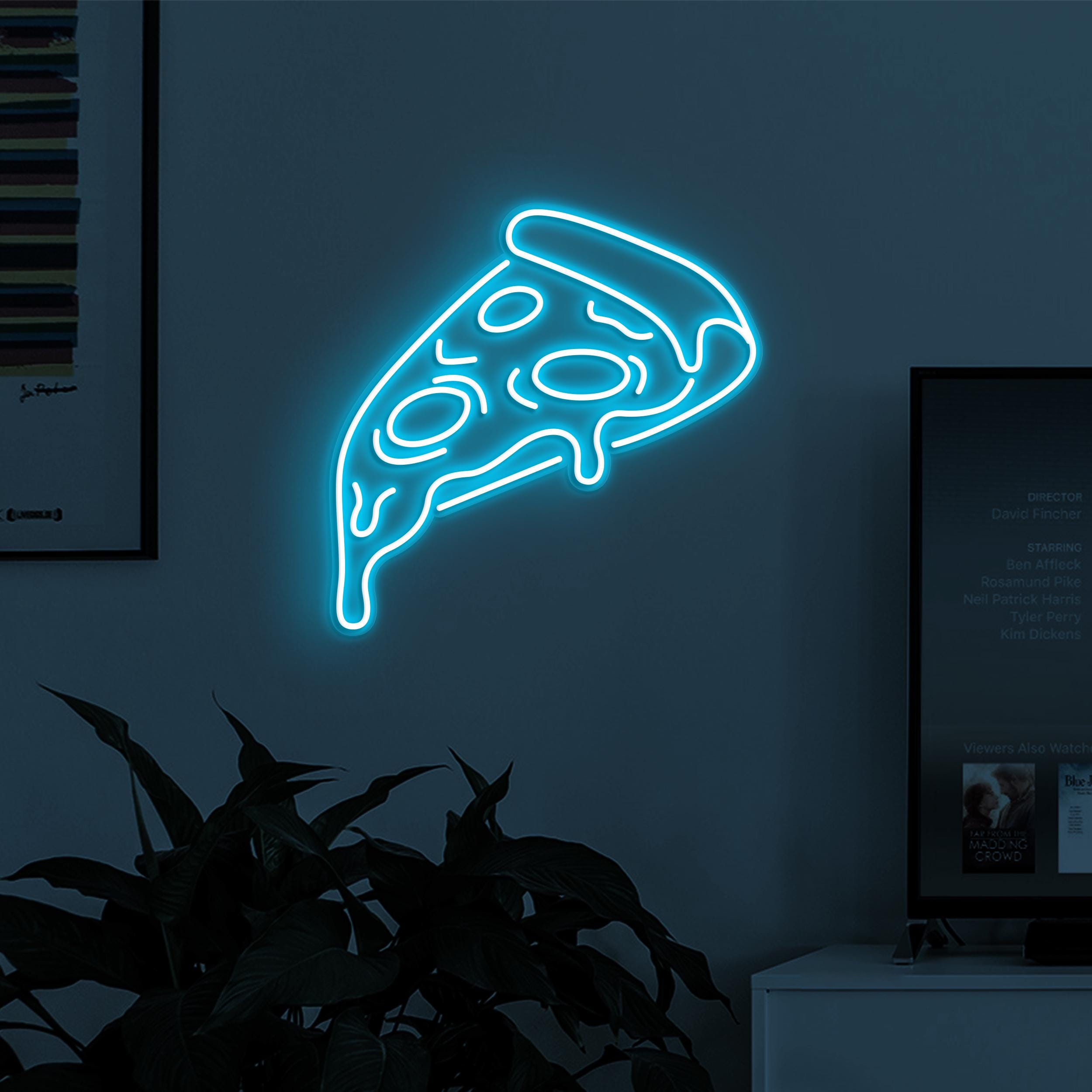 Pizza Neon Sign, Pizza LED Light, Pizza Shop Wall Decor, Home and Kitchen Wall Art, Pizza Slice Neon Light, Restaurant Neon Art, Pizza Lover