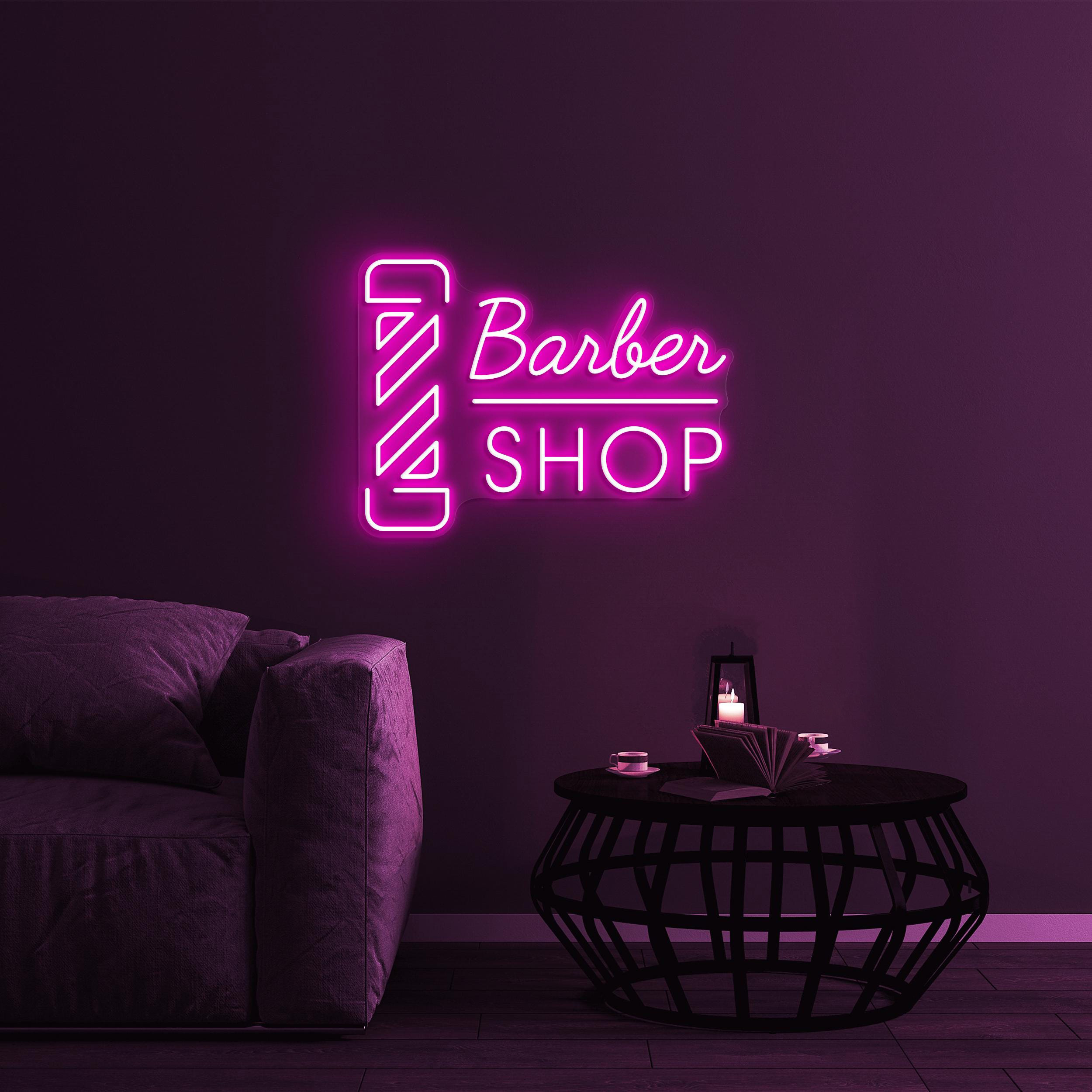 Barber Shop Neon Sign, Barber Shop LED Light, Barber Wall Art, Haircut Sign, Beauty Salon Decor, Hair Beauty Bar Art, Shop Sign, Barber Gift