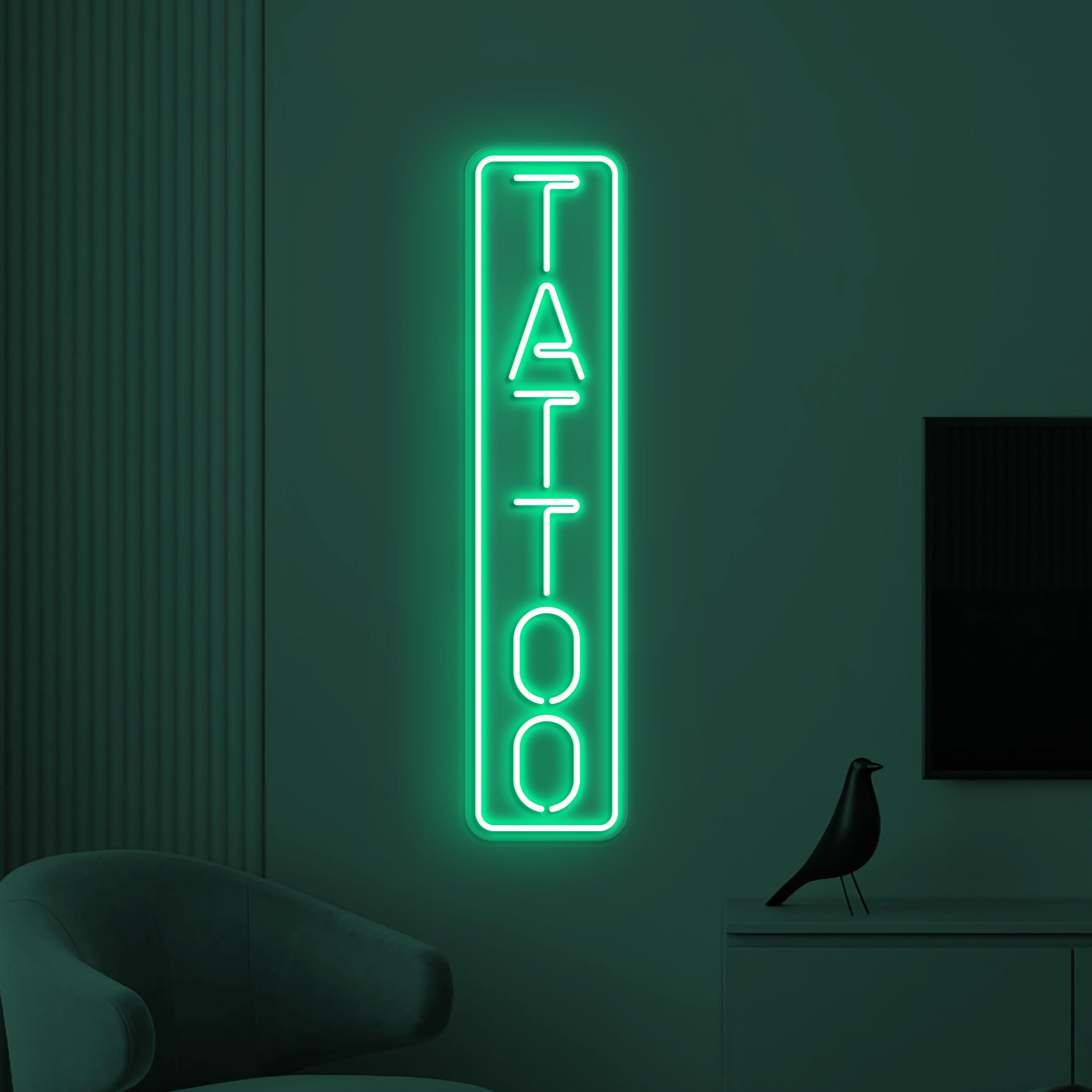 Tattoo Neon Sign, Tattoo LED Light, Tattoo Shop Wall Art, Tattoo Center Wall Decor, Tattoo Business Logo Sign, Tattoo Artist Room Decor
