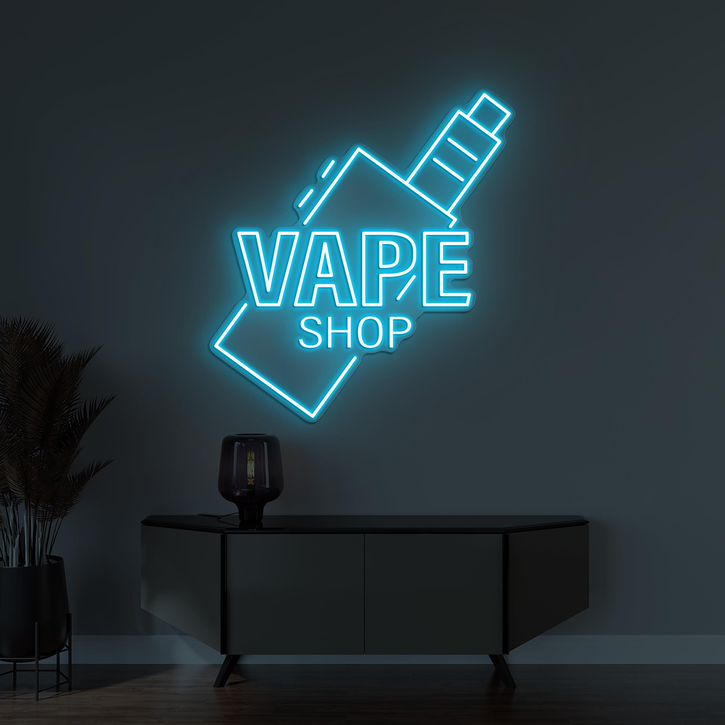 Vape Shop Neon Sign, Vape Shop LED Light, Custom Smoke Led Sign, Smoking Wall Decor, Bar Pub Club Man Cave Decor, Vape Shop Wall Decor, Gift