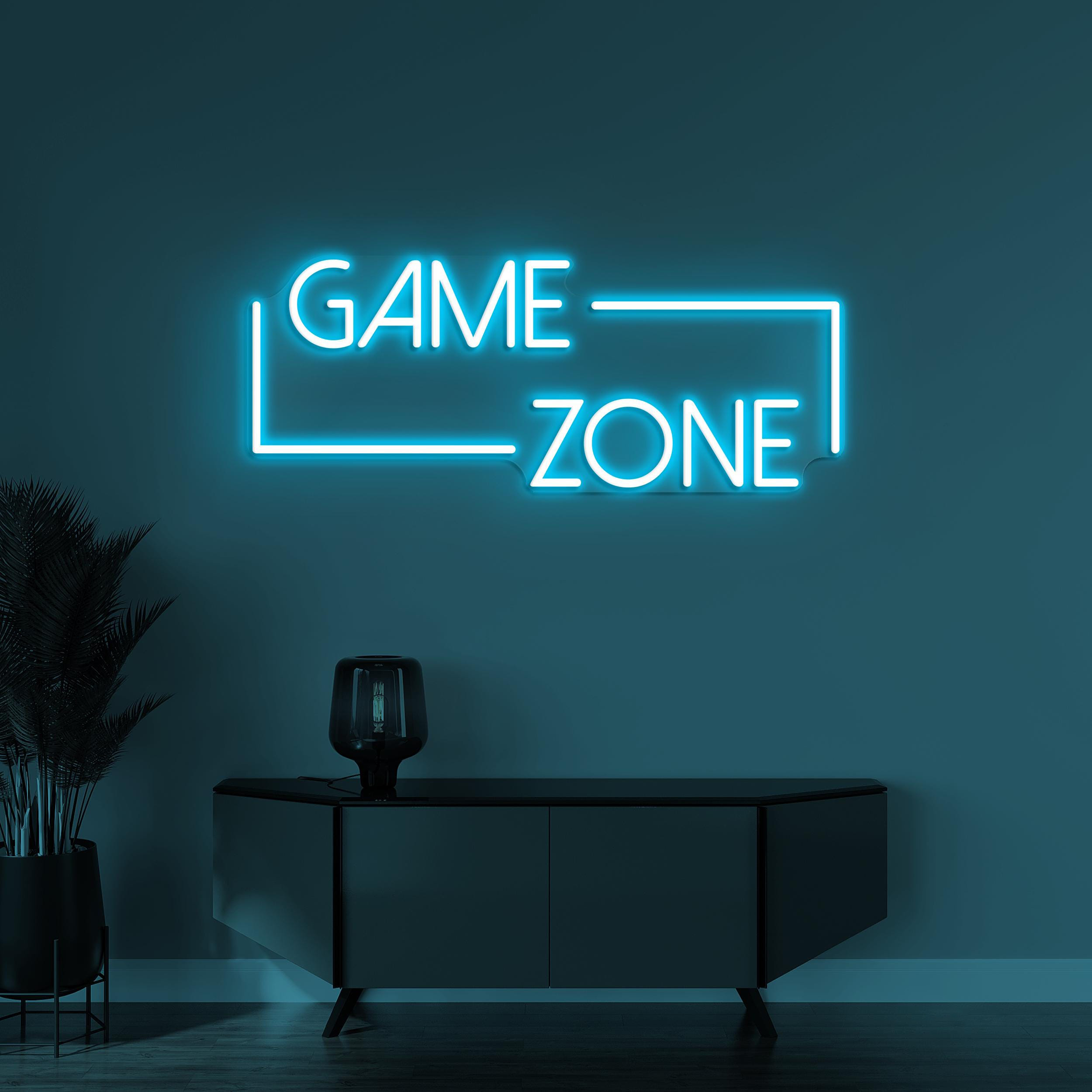 Game Zone Neon Sign, Game Zone LED Light, Game Room Wall Decor, Boys Room Light, Personalized Sign, Game Lover Gift Idea , Game Room Sign