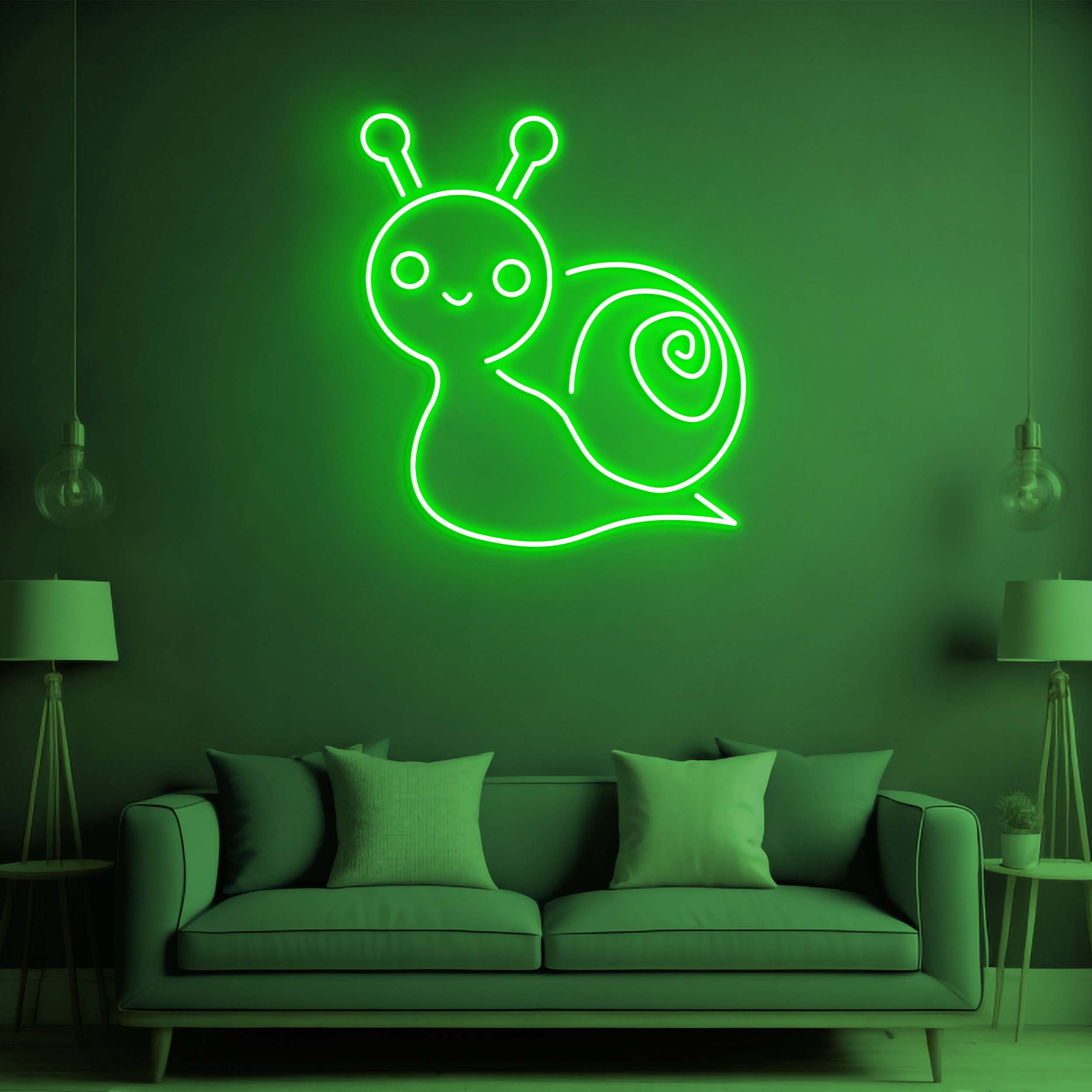 Snail Neon Sign, Cute Snail LED Neon Light, Snail Neon Art, Snail Wall Decor for Bedroom and Game Room, Snail for Wall Decoration and Gifts