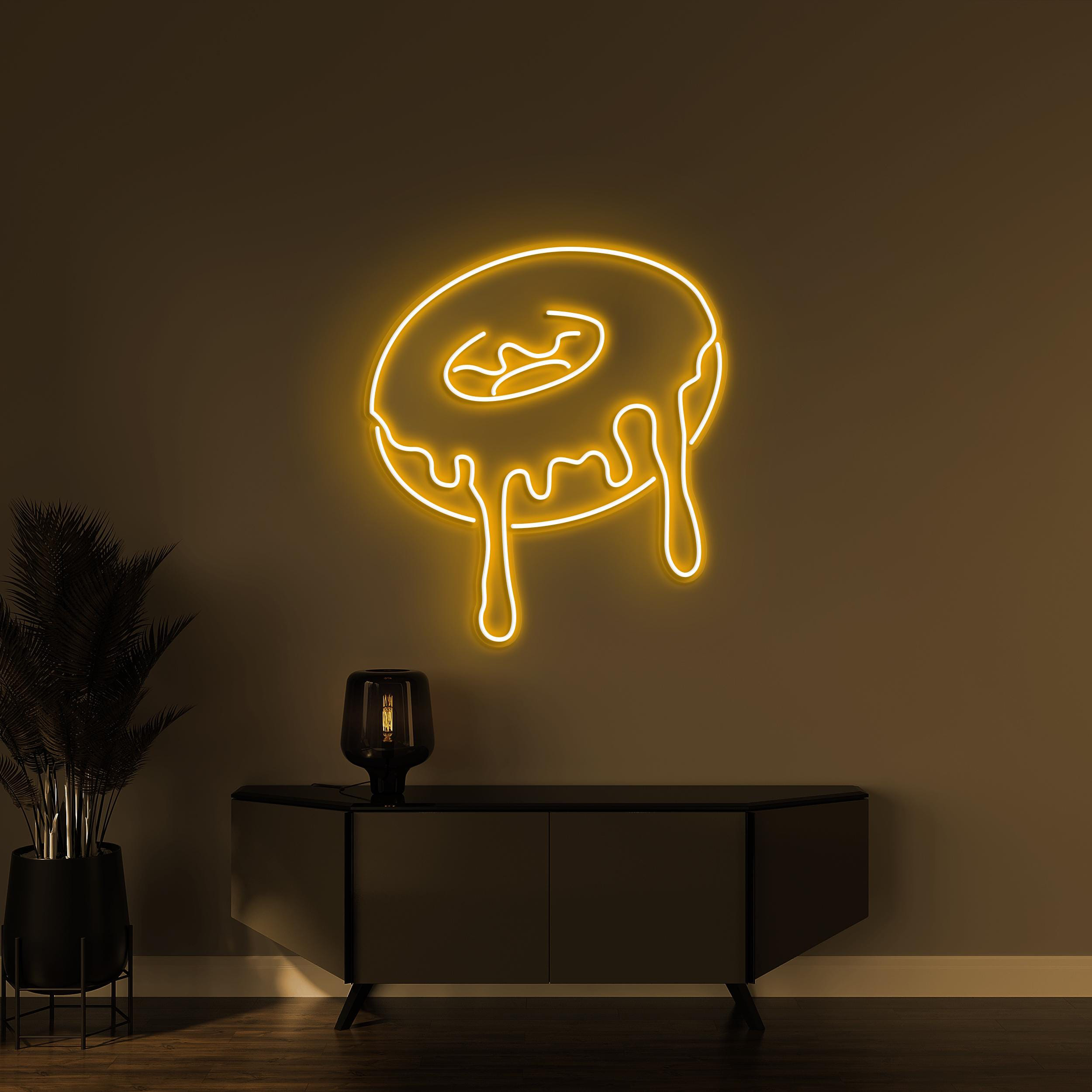 Donut Neon Sign, Donut LED Sign, Yummy Donut Wall Decor, Dessert Shop Art, Donut Cafe Wall Art, Kitchen Decor, Party Decor, Donut Lover's