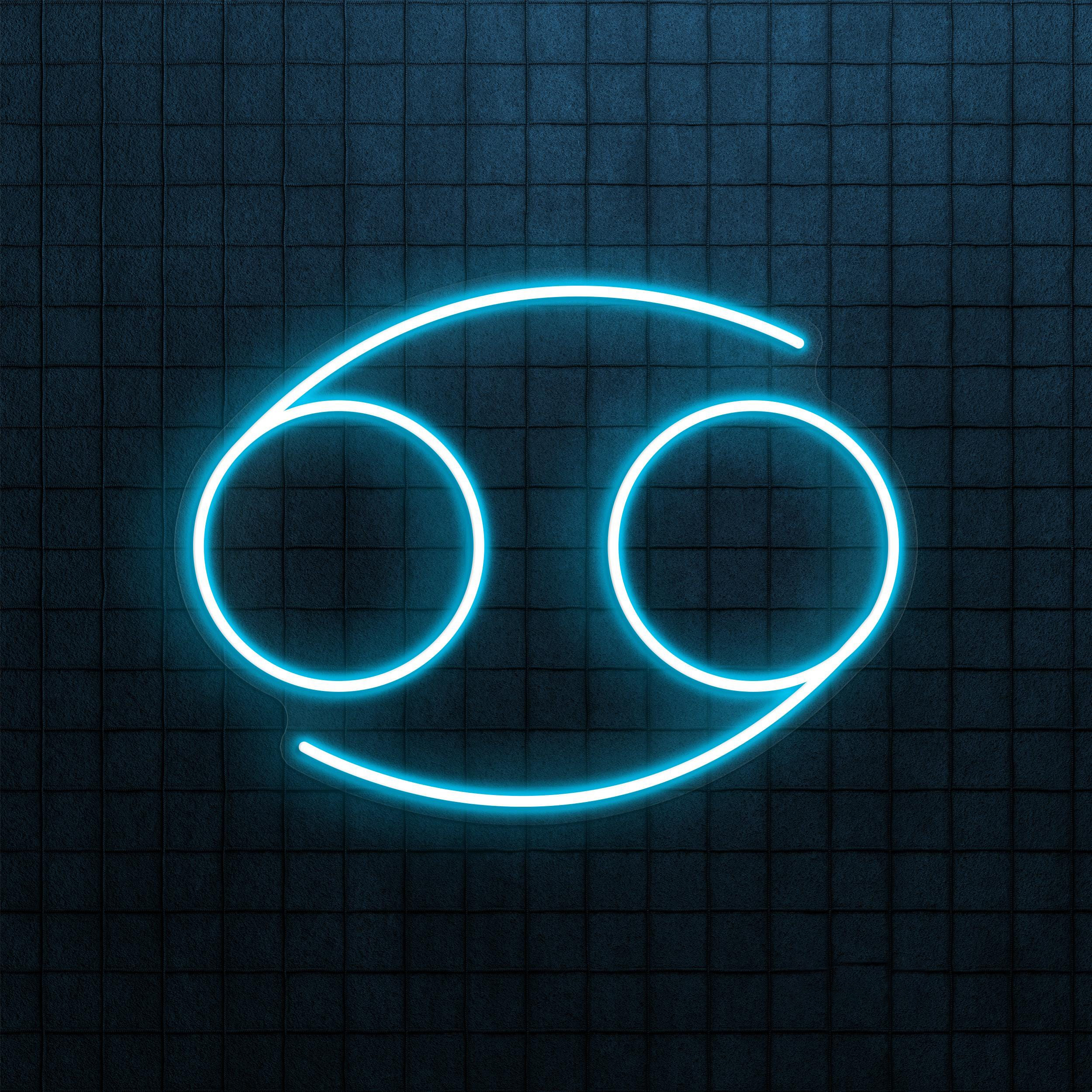 Cancer Neon Sign, Cancer LED Light, Home Wall Decor, Personalized Cancer Neon Sign, Minimalist Zodiac Horoscope Led Light, Cancer Symbol