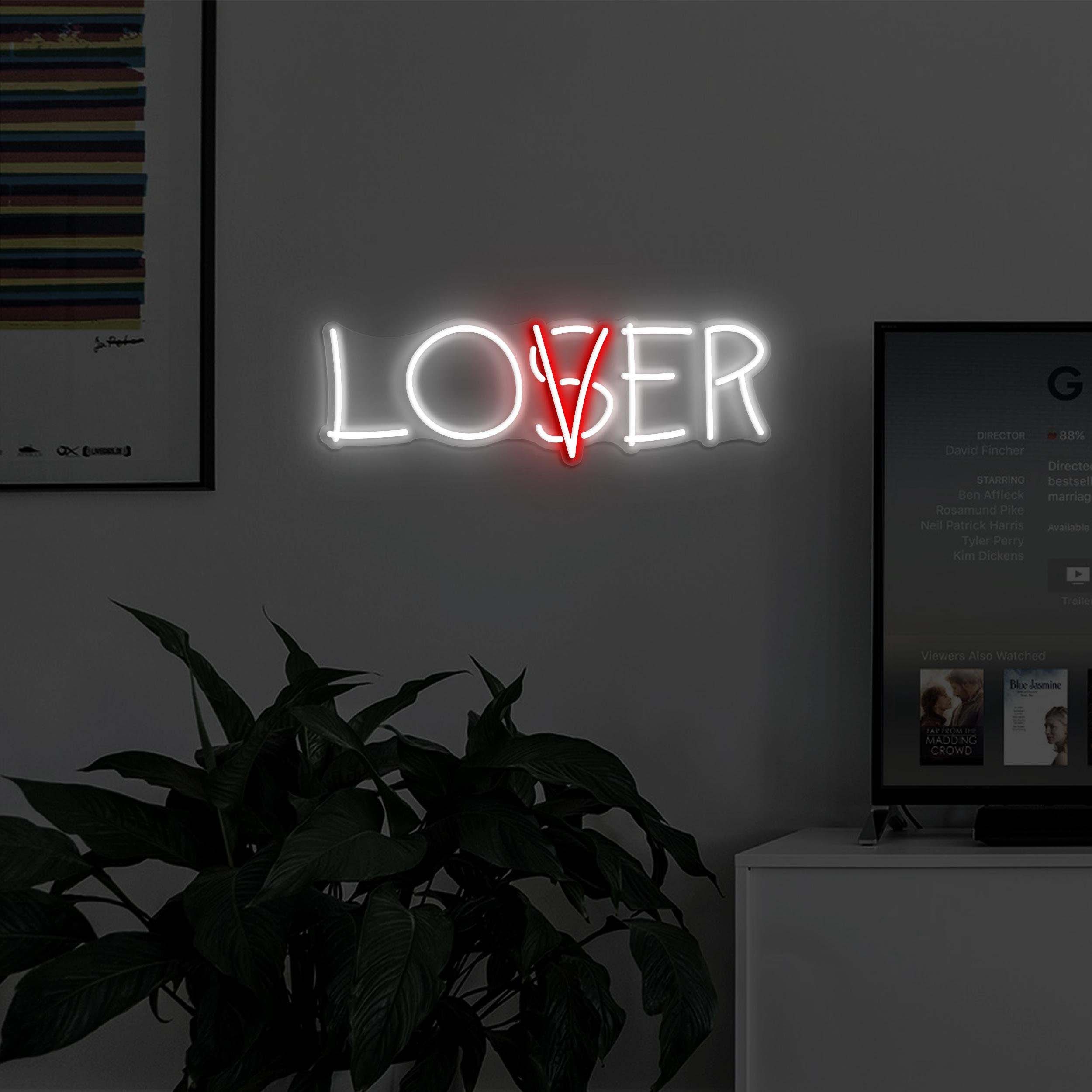 Loser Neon Sign, Lover LED Light, Gamer Wall Decor, Lover Wall Art, Personalized Neon Sign, Office Wall Light, Motivational Neon Light, Gift