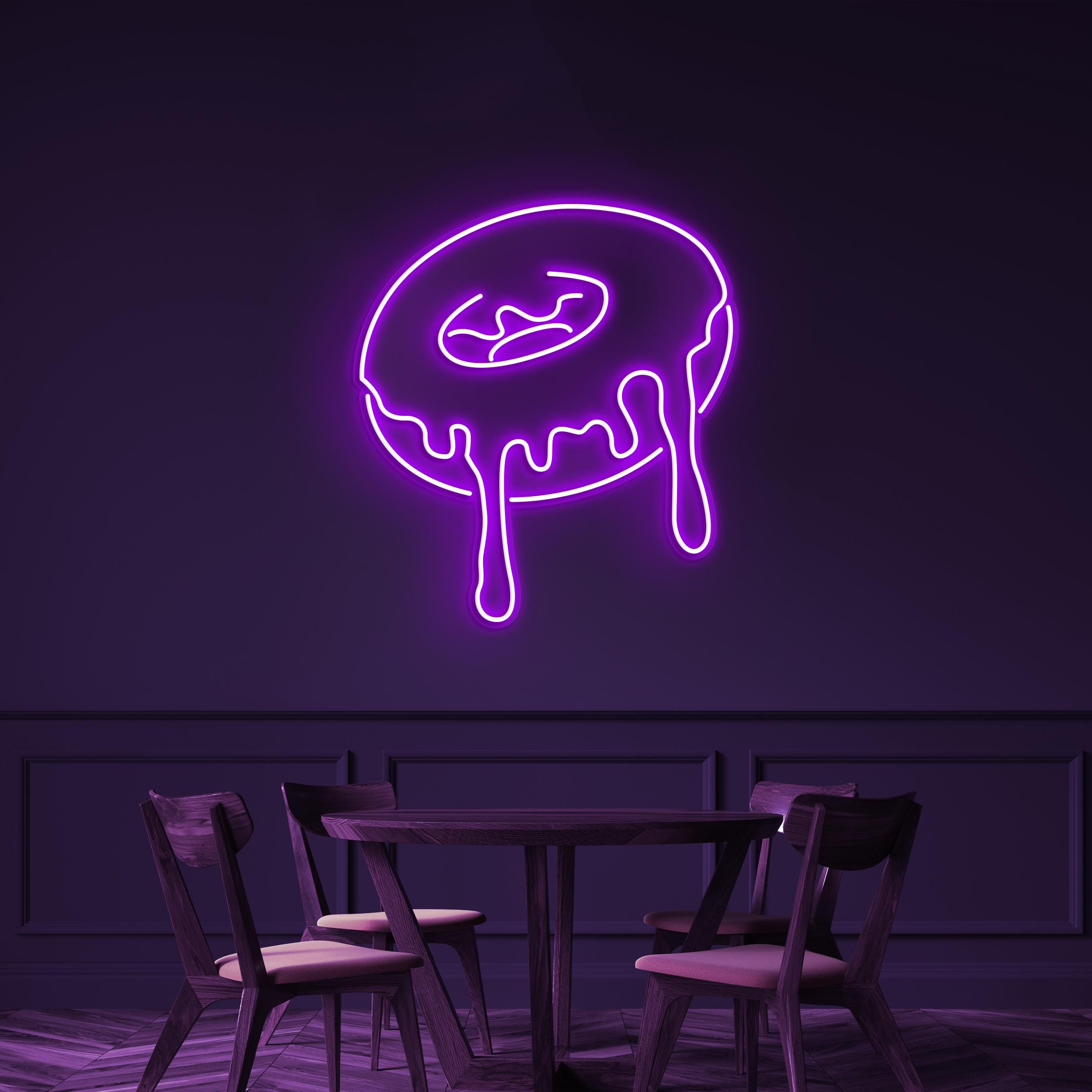 Donut Neon Sign, Donut LED Sign, Yummy Donut Wall Decor, Dessert Shop Art, Donut Cafe Wall Art, Kitchen Decor, Party Decor, Donut Lover's