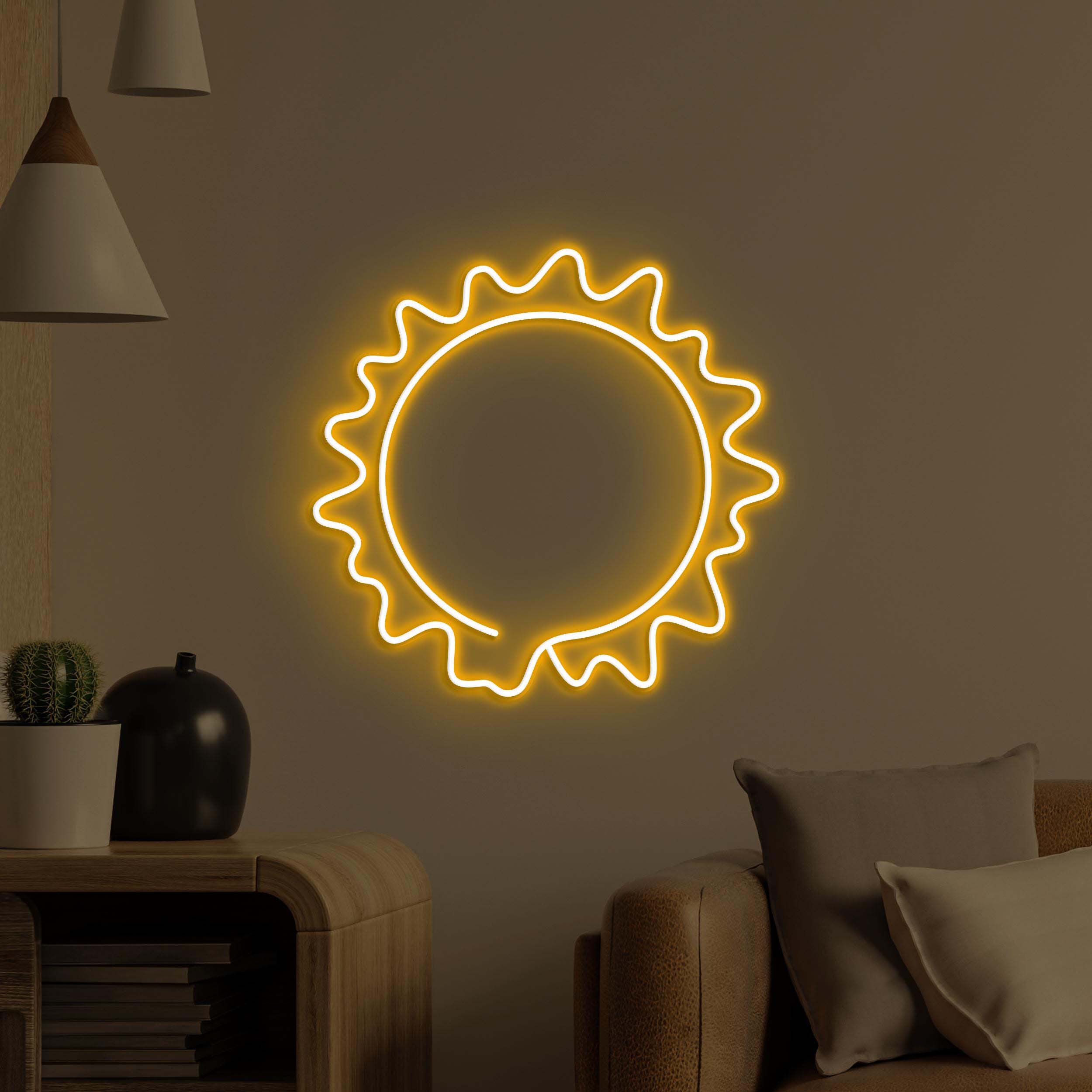 Sun Neon Sign, Sun LED Light, Sunshine Wall Art, Summer Wall Decor, Nursery Room Neon Light, Home Wall Decor, Radiant Sun Led Sign, Led Art