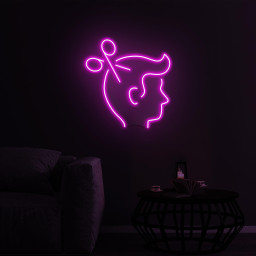 Hair Cut Neon Sign, Hair Cut LED Light, Scissors and Head Neon, Barber Shop LED Neon Art, Beauty Salon Wall Decor, Hair Dressing Neon Sign