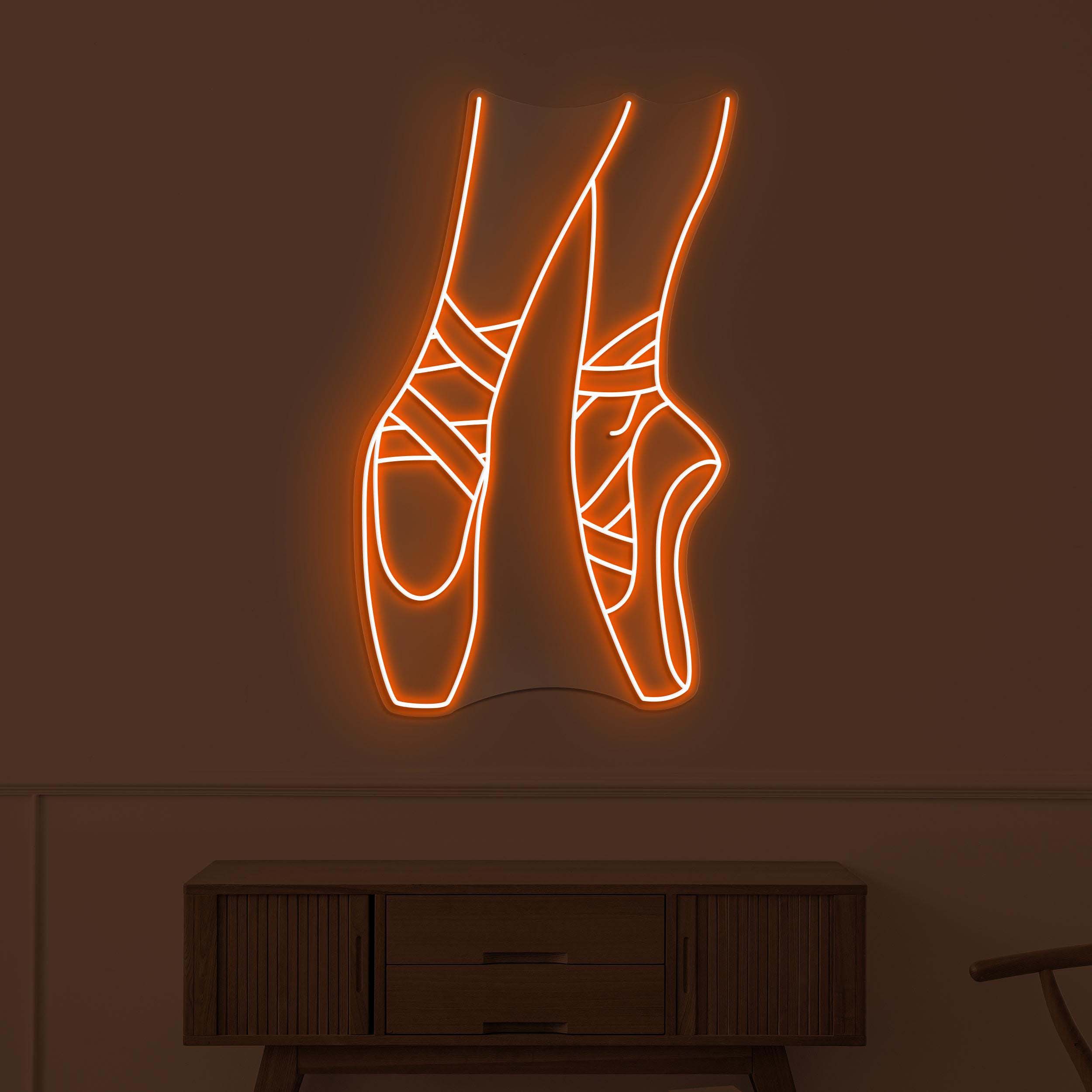 Ballet Shoe Neon Sign, Ballet Shoe LED Light, Dancing Shoe Wall Decor, Dance Studio Wall Art, Ballerina Neon Sign, Gift For Ballet-Dancer