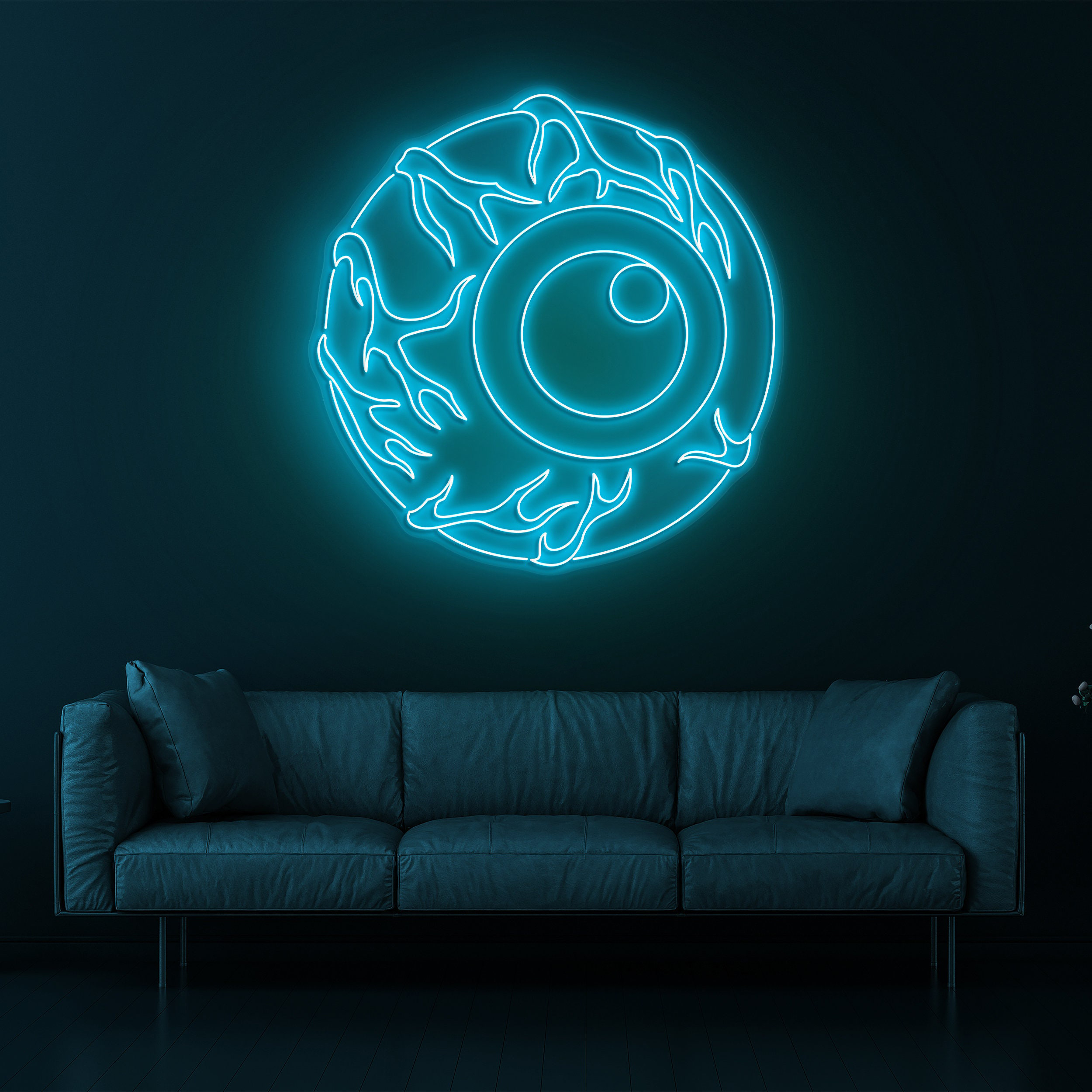 Eyeball Neon Sign, Eye LED Wall Art, Creepy Eye Night Light, Custom Eye Neon Sign, Horror Decor, Anime Room Art, Eye Wall Decor, Gift Idea