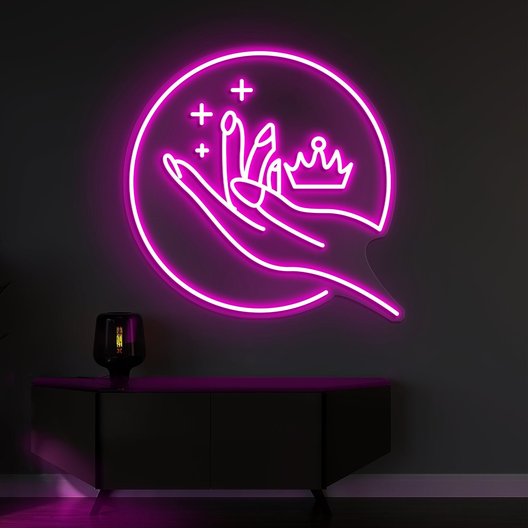 Nails Neon Sign, Salon Decor, Wall Art for Nail Salons and Beauty Rooms, Nail Art Light, Shop and Party Decor, Lights for Bedroom,Room Decor